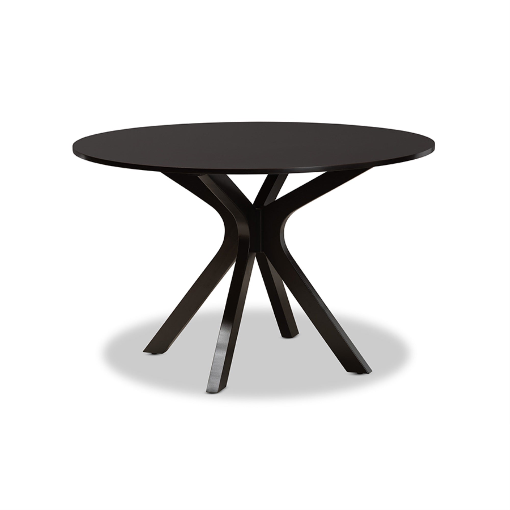 Baxton Studio Zora Modern And Contemporary Dark Brown Finished Wood 7-Piece Dining Set