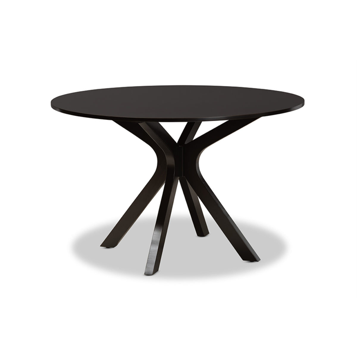 Baxton Studio Zora Modern And Contemporary Dark Brown Finished Wood 7-Piece Dining Set