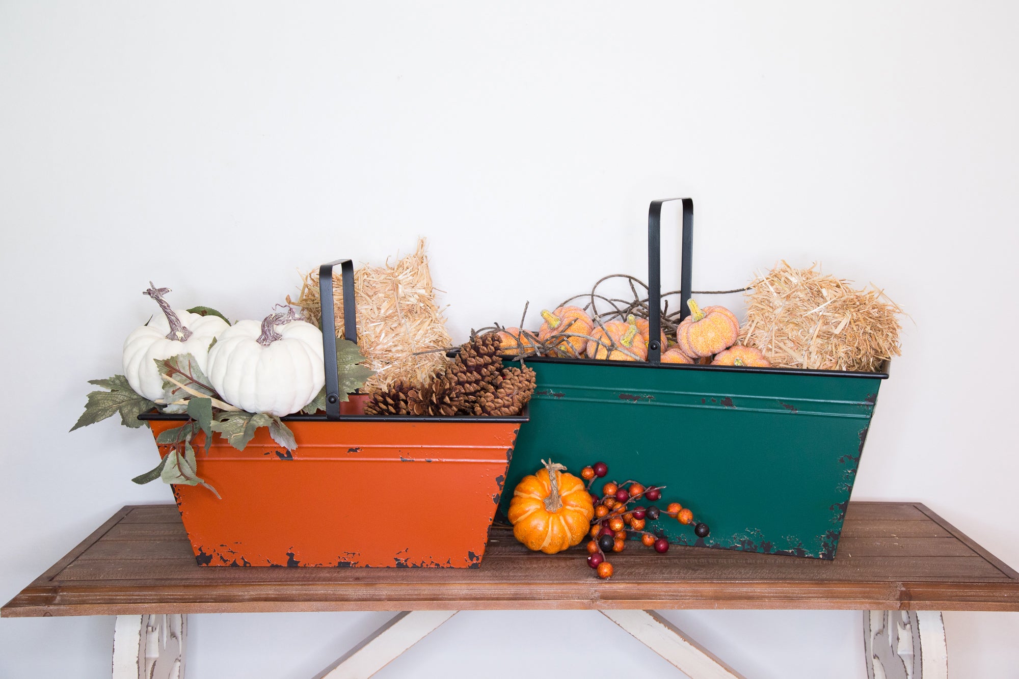 S/2 Metal Gathering Bins - Harvest