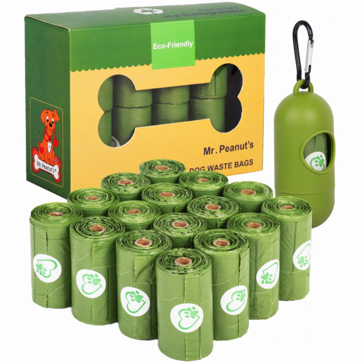 Mr. Peanut'S Xl Pooper Scooper And Biodegradable Recycled Plant Based Waste Bags