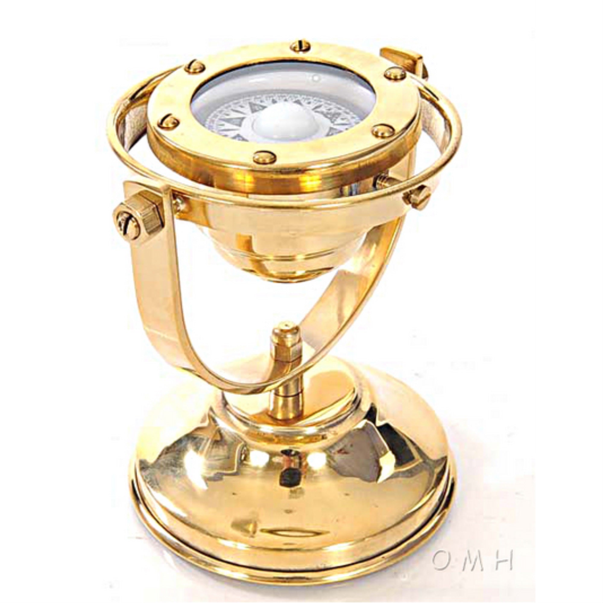 Fully Functional Brass Gimbaled Compass