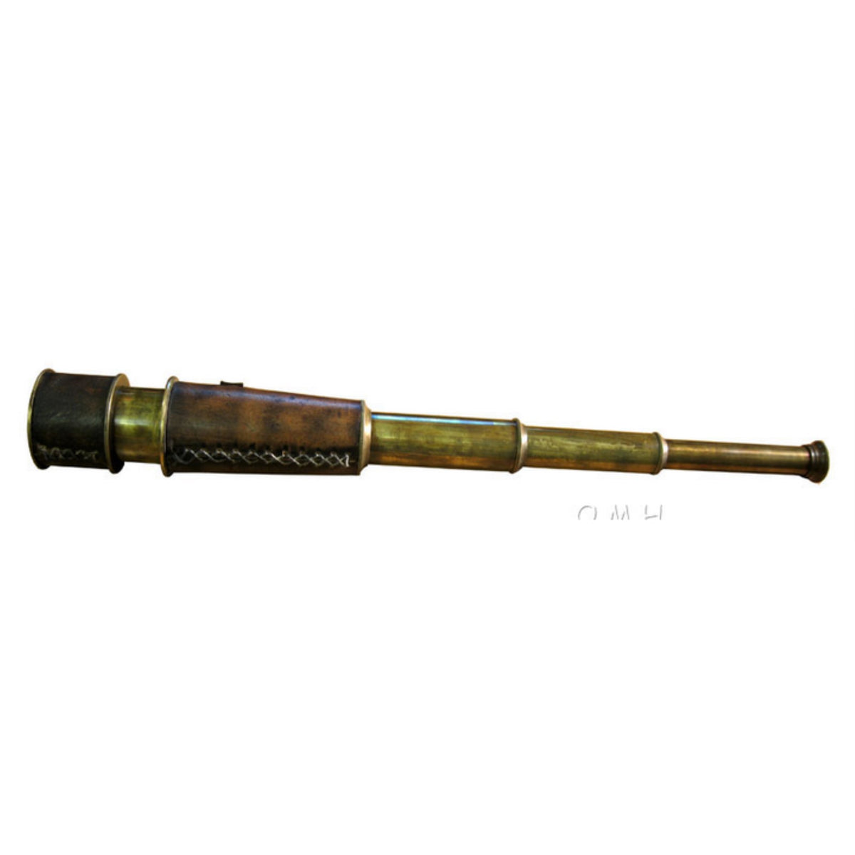 Handheld Telescope With Leather Overlay-15 Inches
