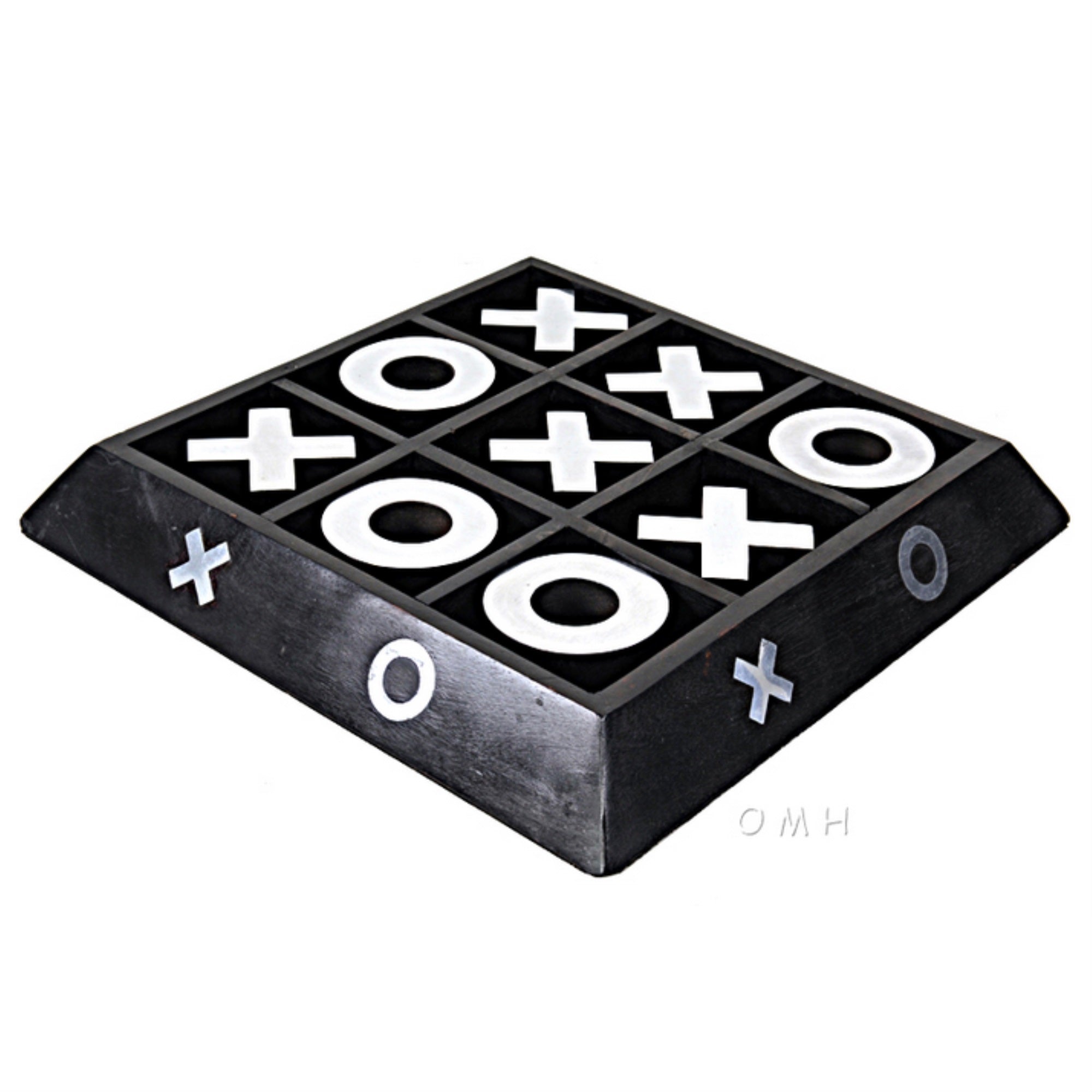 Tic-Tac-Toe Wooden And Aluminum Game Dcor Piece