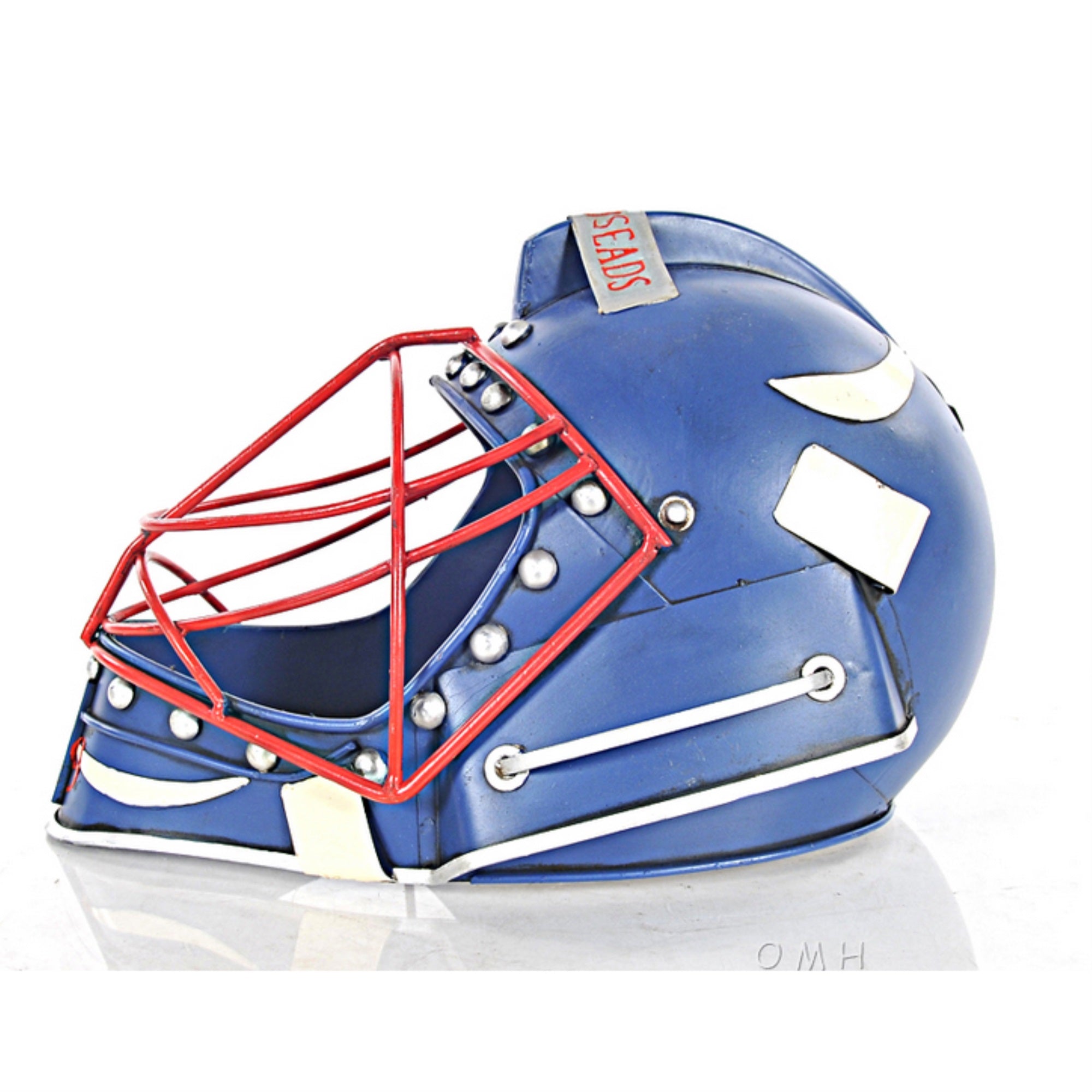 Blue And White Baseball Helmet Model