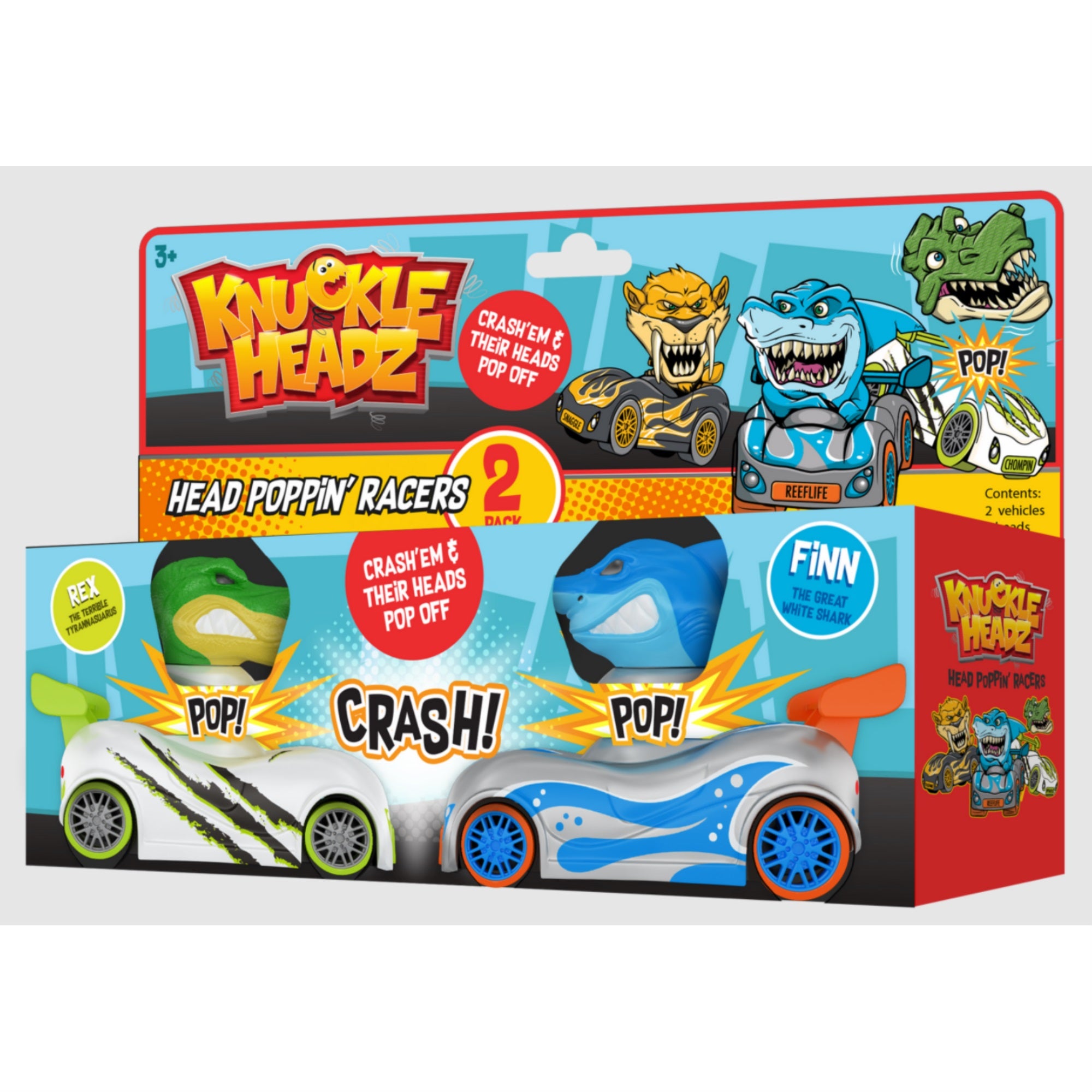 Knuckle-Headz Shark Vs Dinosaur