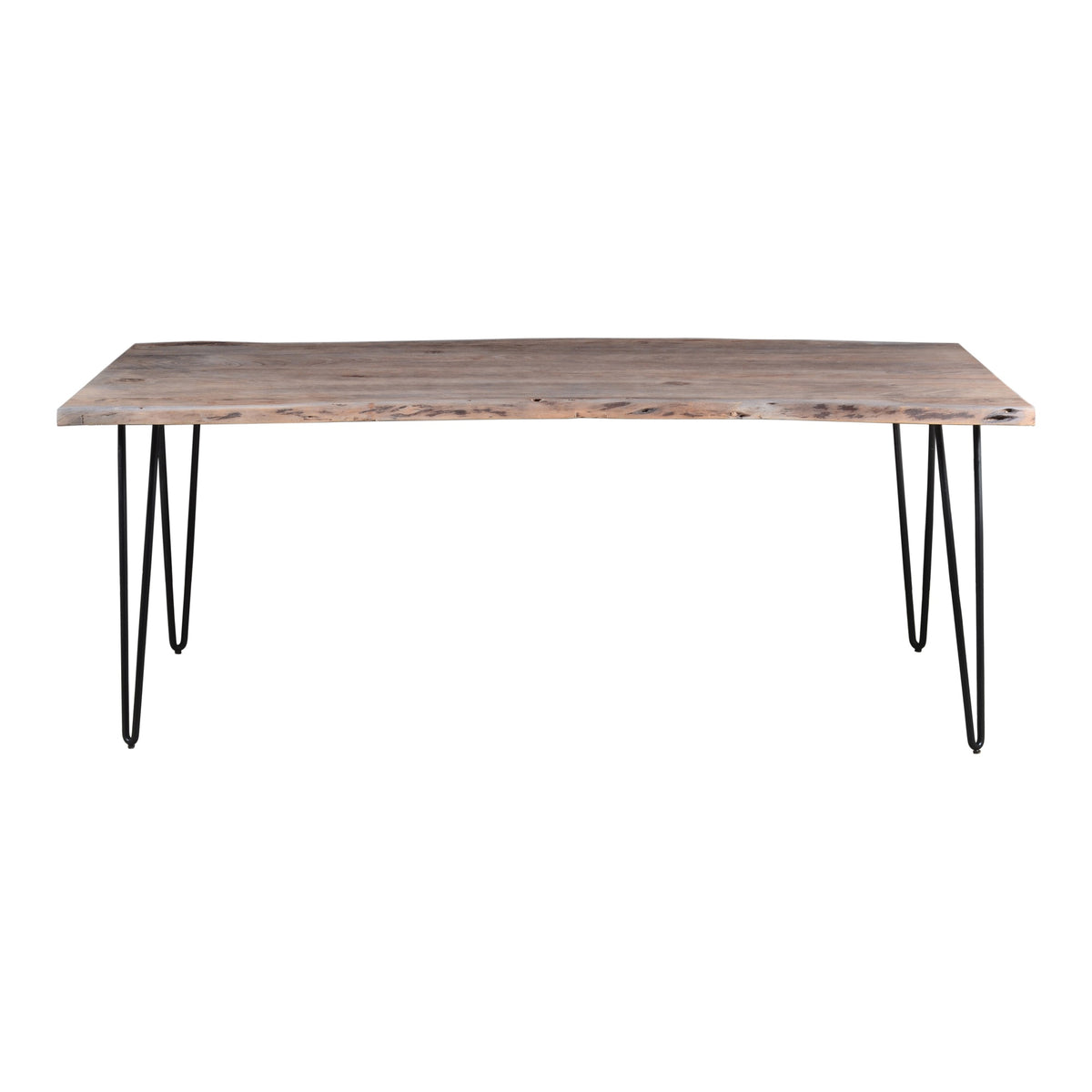 Nature'S Edge Solid Acacia 79' Modern Live Edge Dining Table