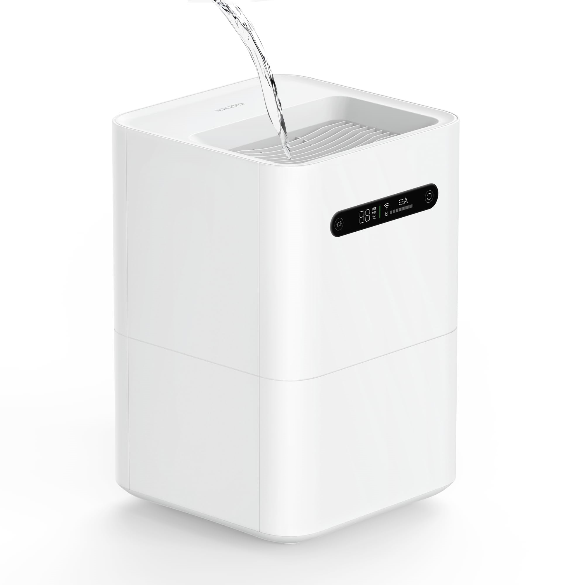 smartmi Evaporative Humidifiers  Cool No Mist Humidifiers for Bedroom  Air Humidifiers for Baby  4L Top Fill  Self-Cleaning  Quiet  Smart APP Control  Auto Shutoff  Air-drying  Shockproof White