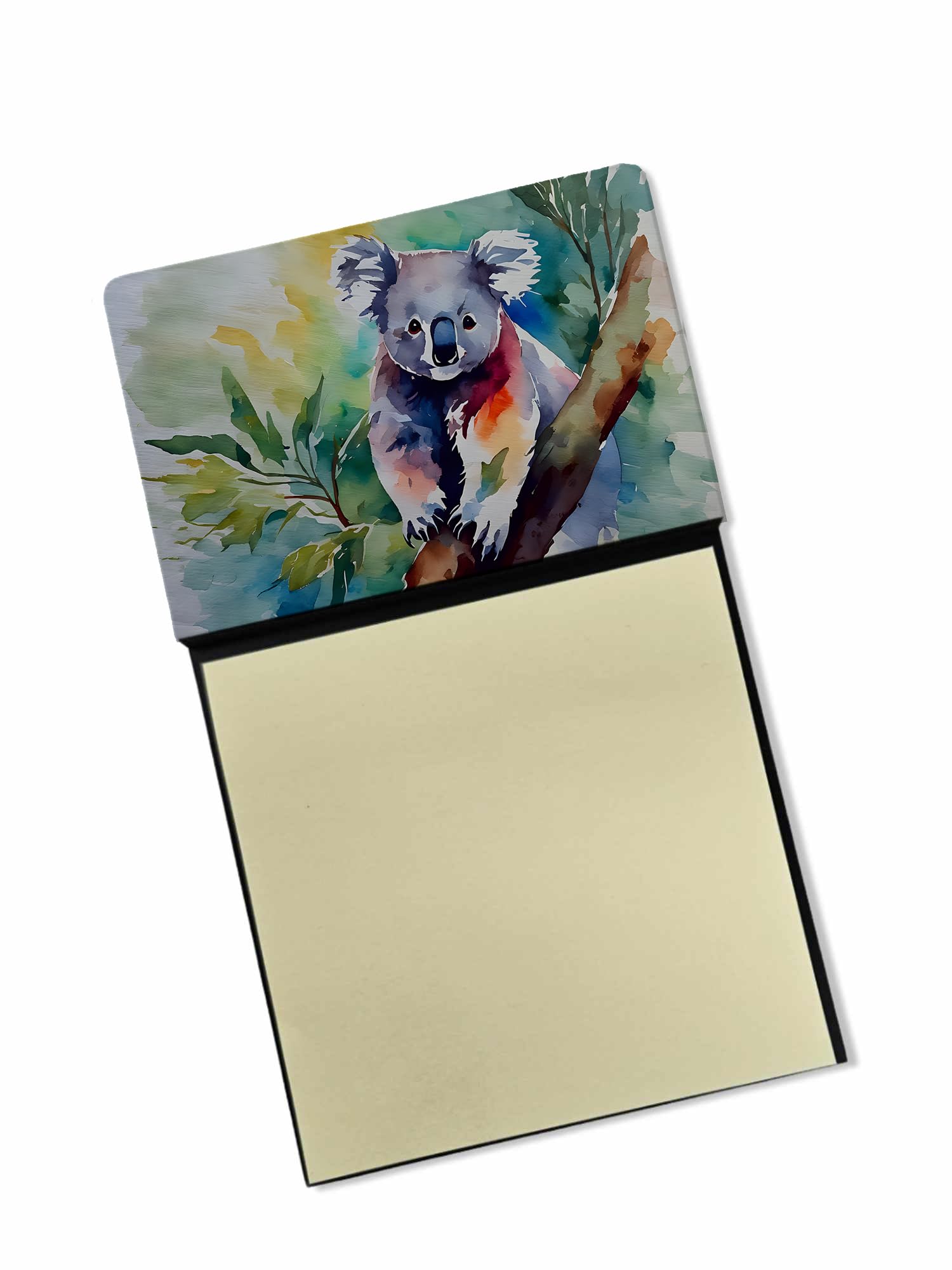 Carolines Treasures Koala Sticky Note Holder Refillable Dispenser Self-Sticky Note Pads, Memo Pads Blank Desk Accessories