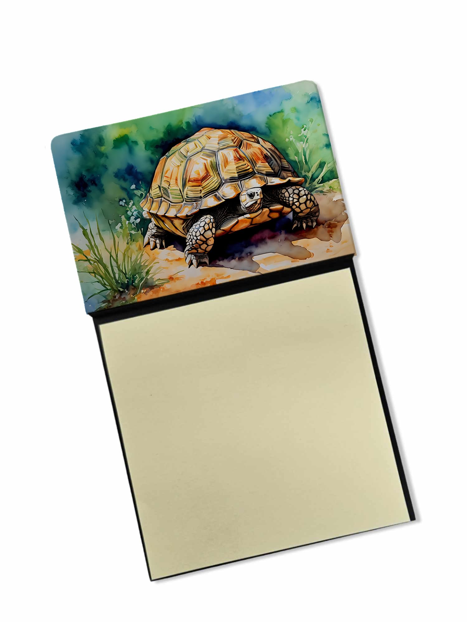 Carolines Treasures Turtles Tortoises Sticky Note Holder Refillable Dispenser Self-Sticky Note Pads, Memo Pads Blank Desk Accessories