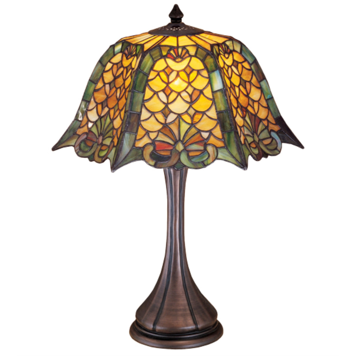 21'H Duffner & Kimberly Shell & Diamond Table Lamp