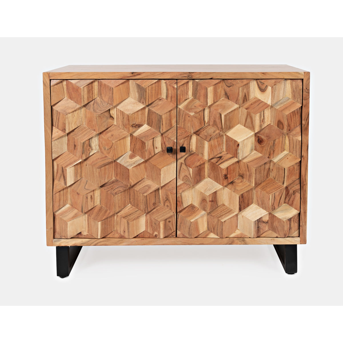 Geometrix 43' Modern Abstract Cube Style Accent Cabinet
