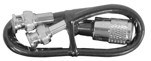12″ DUAL BNC MALE TO PL259 ADAPTOR