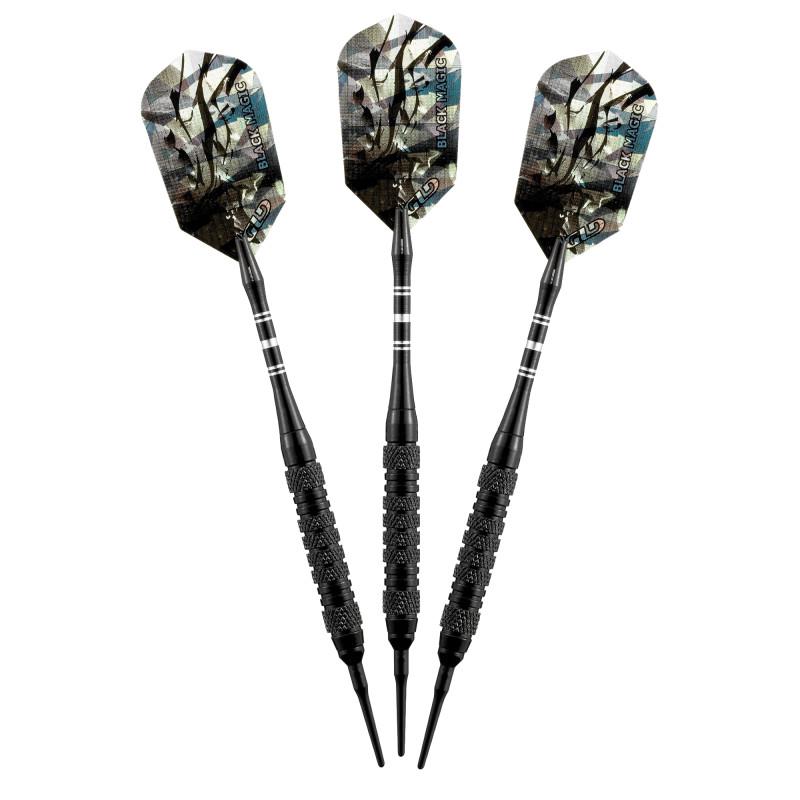 Viper Black Magic Soft Tip Darts 6 Knurled Rings 18 Grams