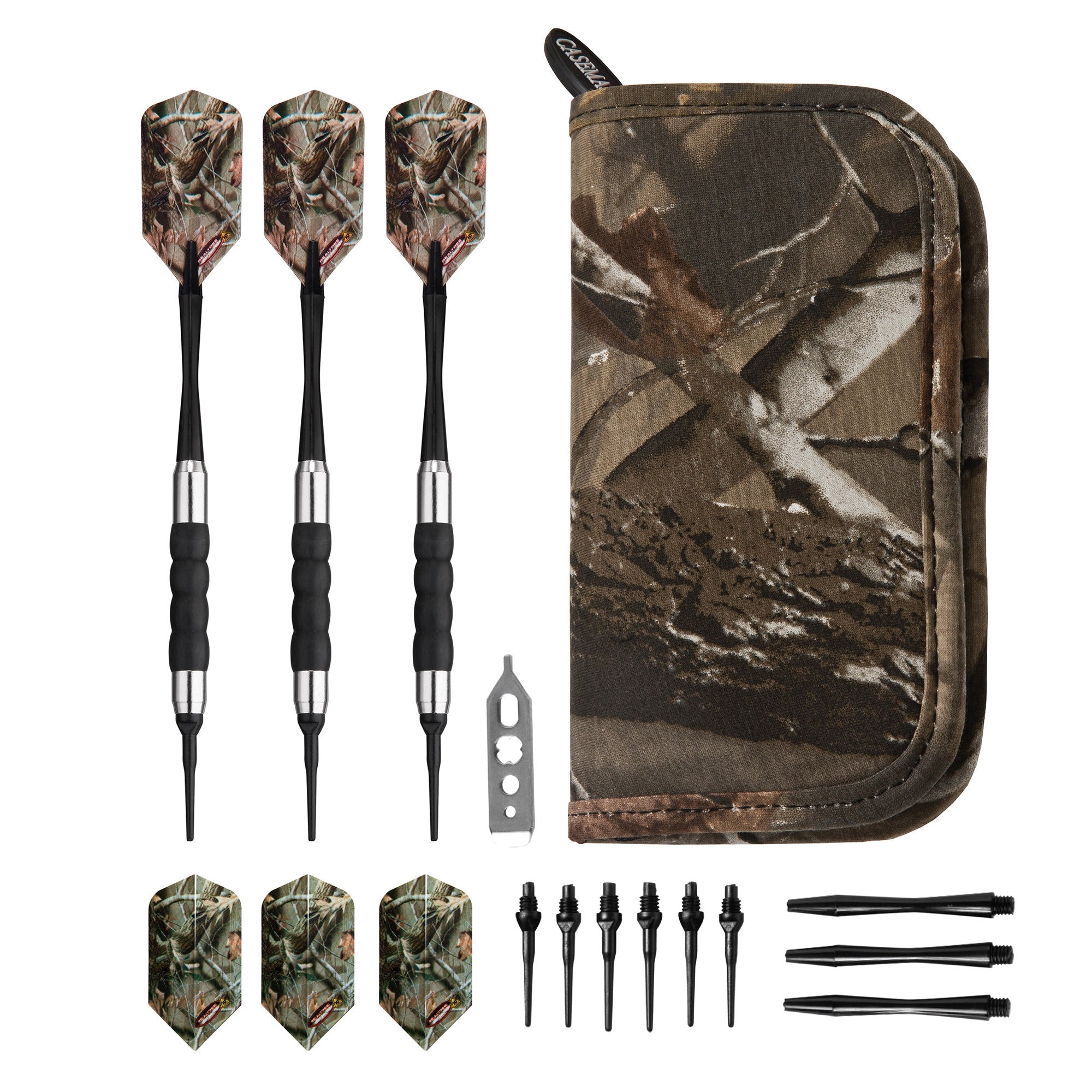 Viper Realtree Camouflage 16 Gram Soft Tip Darts & Casemaster Deluxe Realtree Dart Case