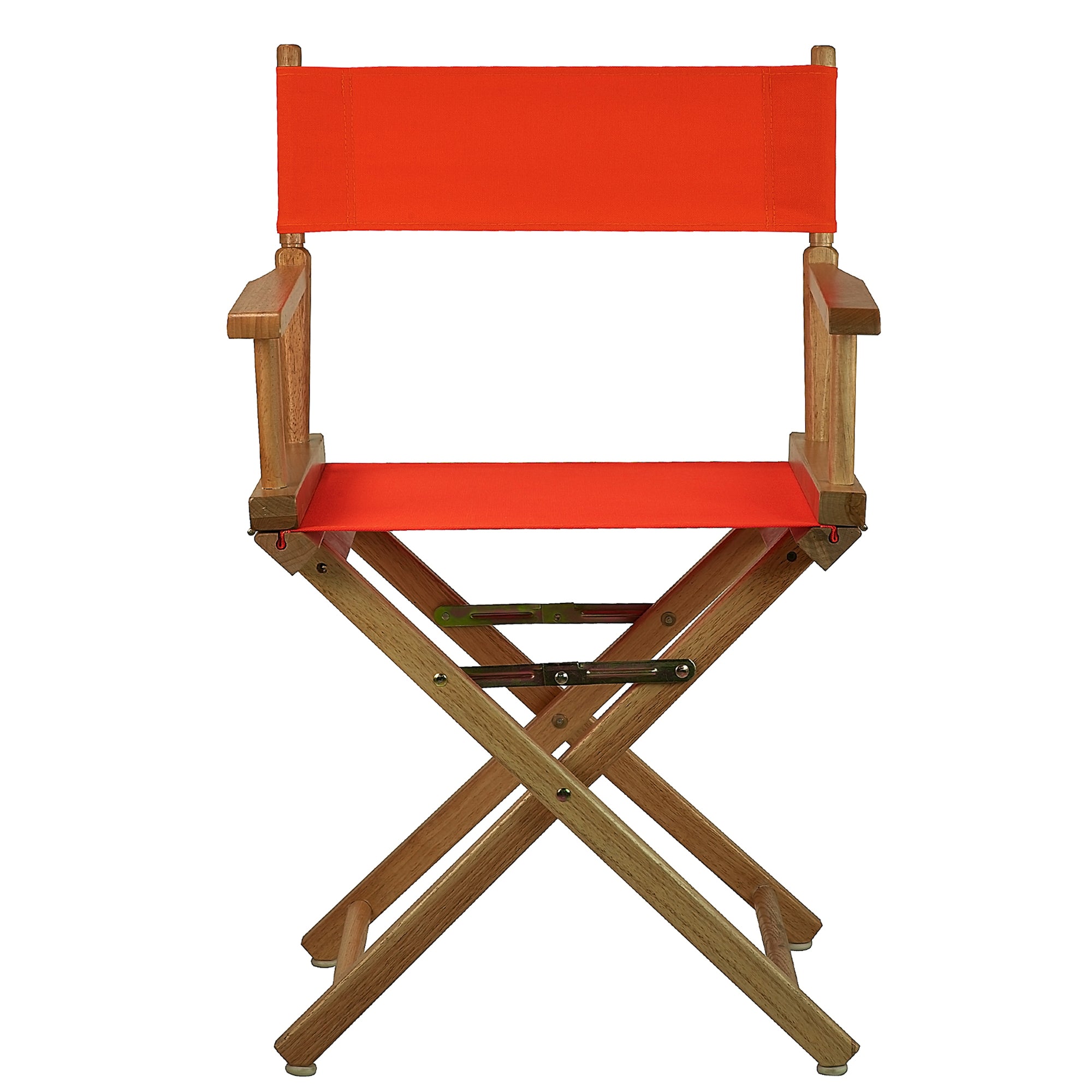 18' Director'S Chair Natural Frame-Orange Canvas