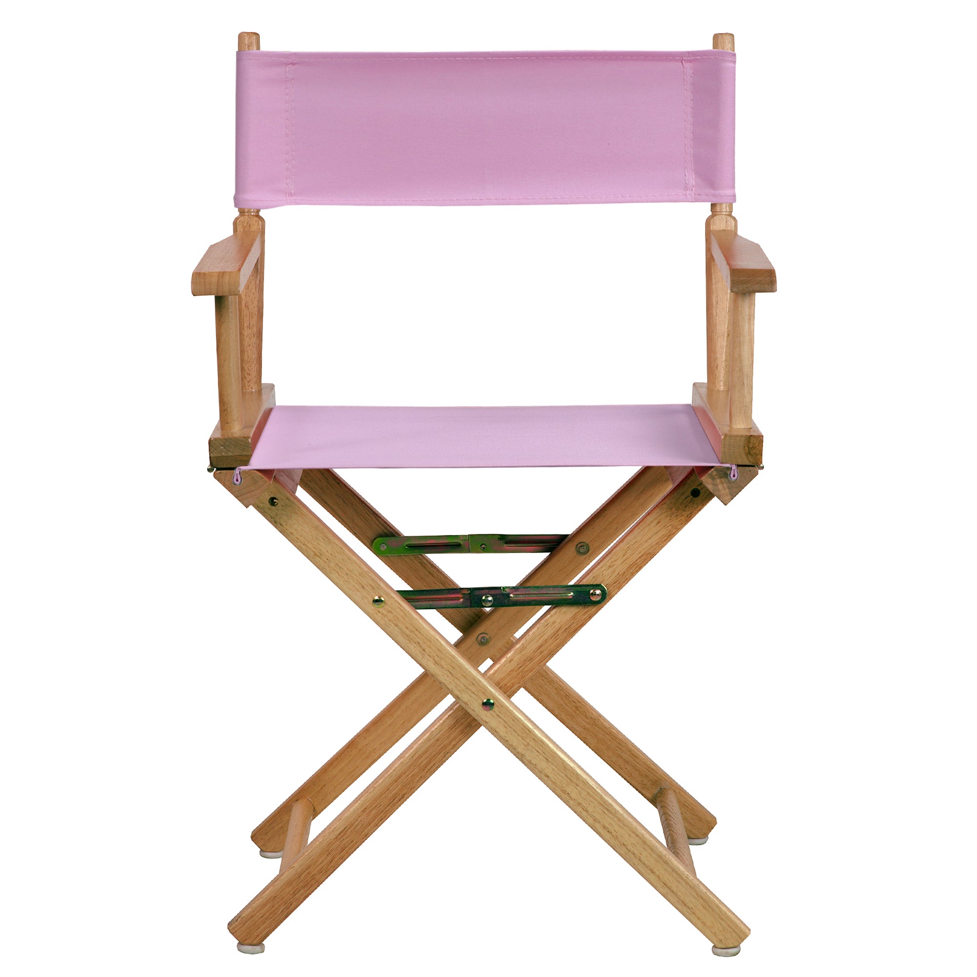 18' Director'S Chair Natural Frame-Pink Canvas