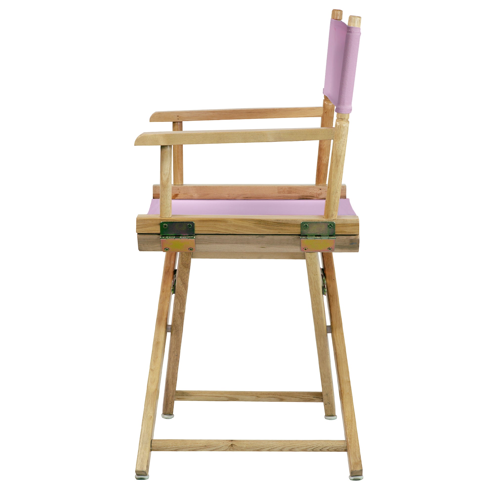 18' Director'S Chair Natural Frame-Pink Canvas