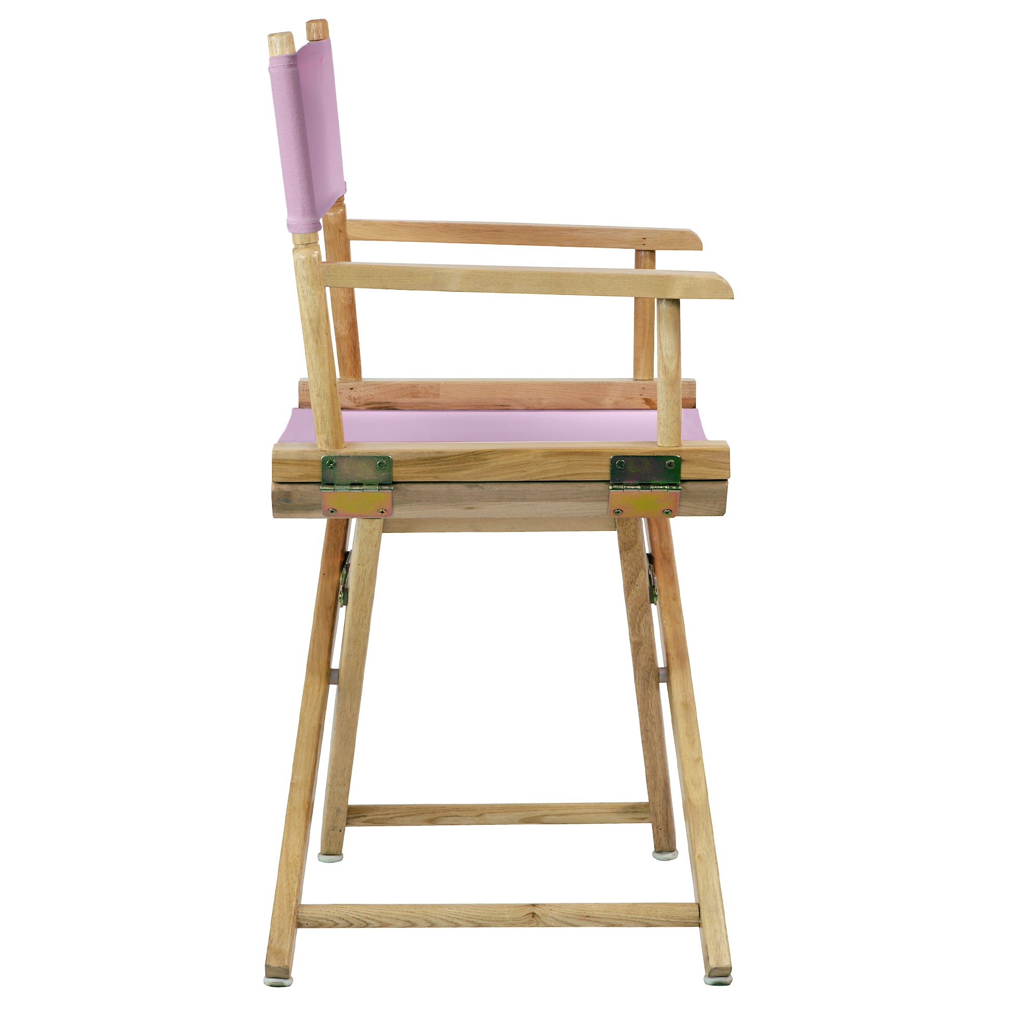 18' Director'S Chair Natural Frame-Pink Canvas