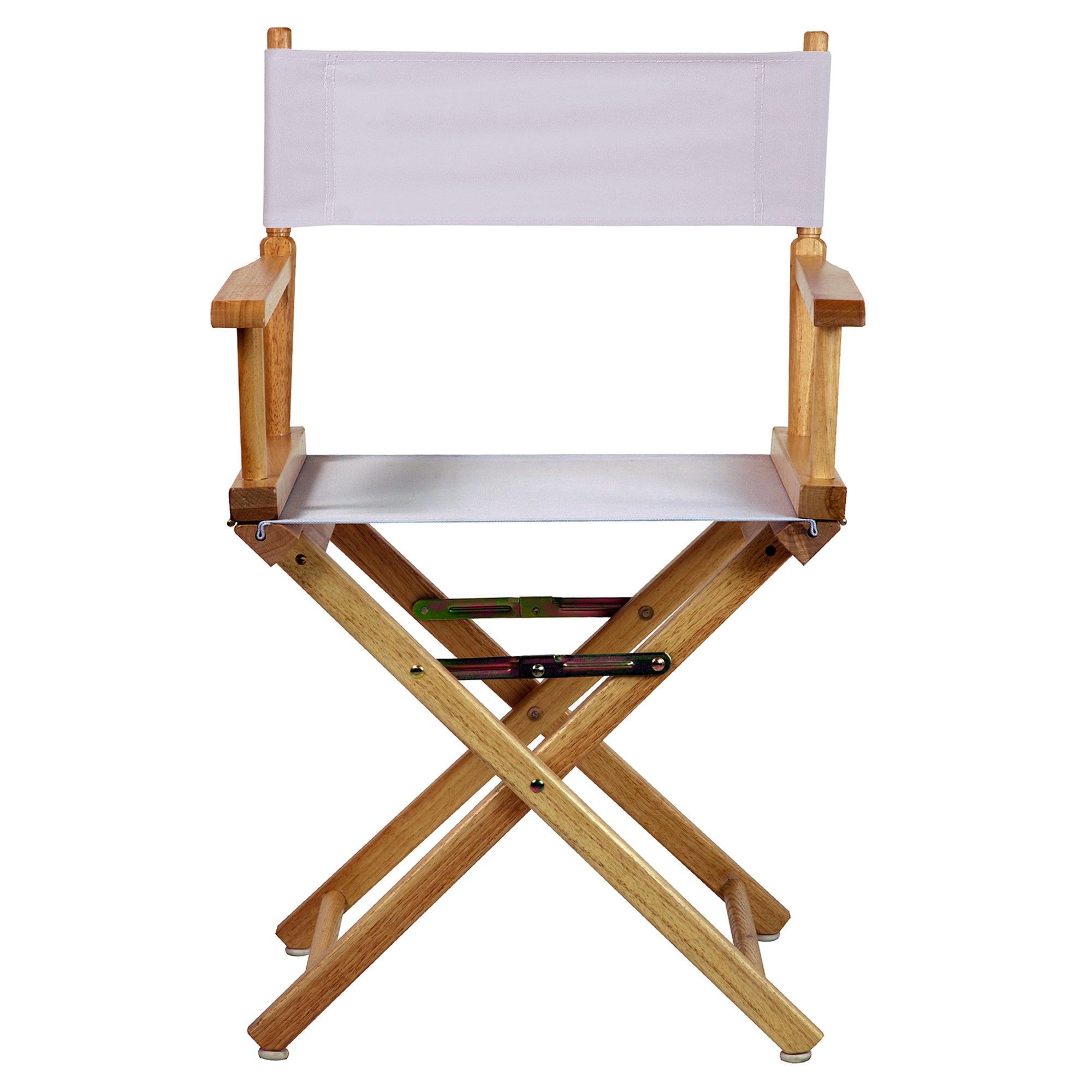 18' Director'S Chair Natural Frame-White Canvas