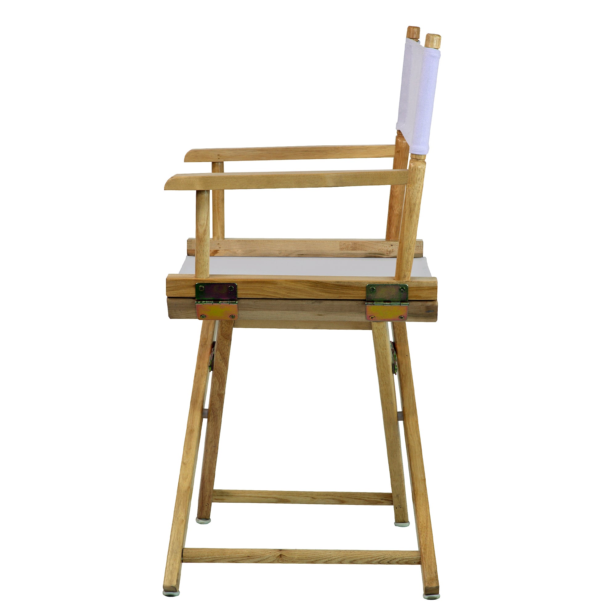 18' Director'S Chair Natural Frame-White Canvas