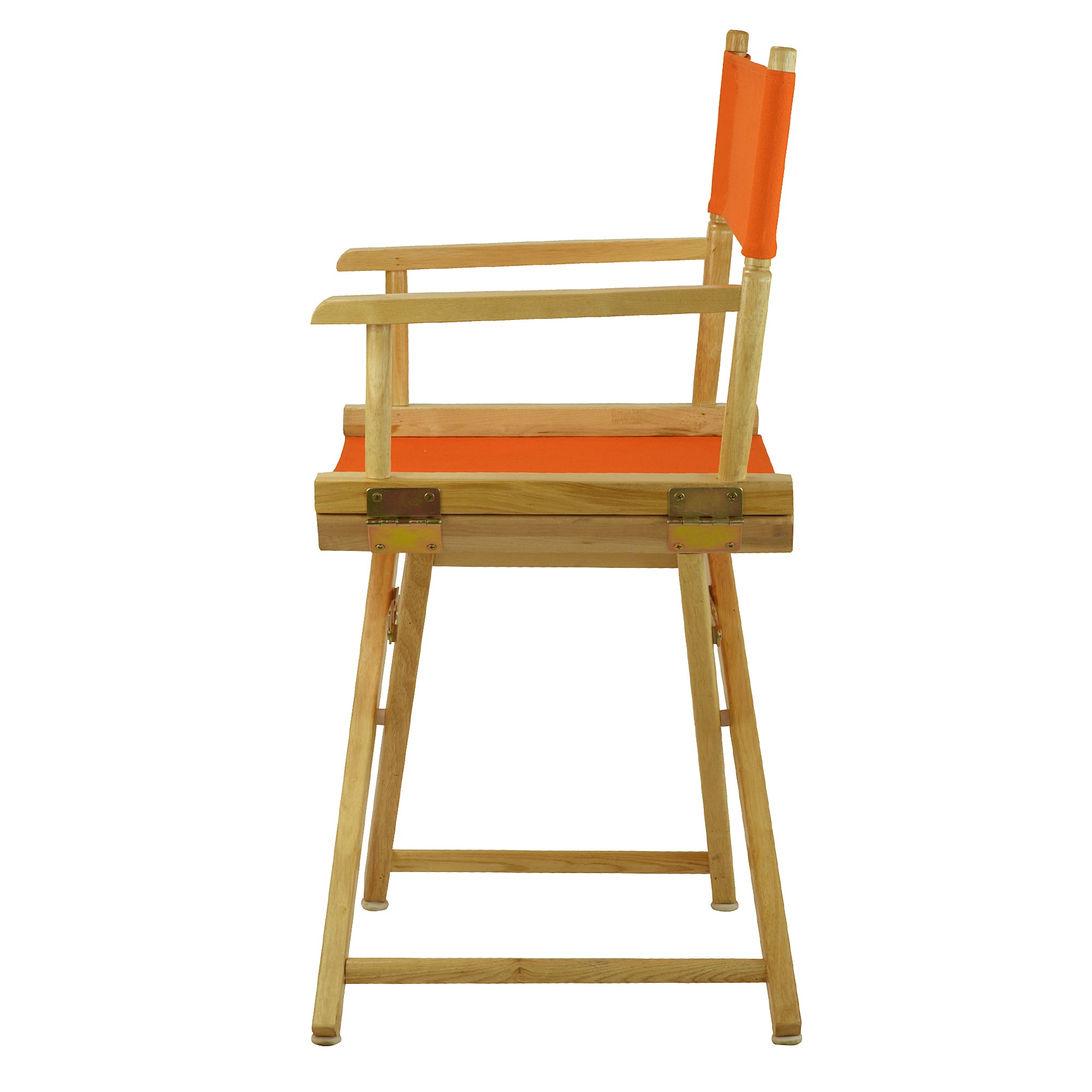18' Director'S Chair Natural Frame-Tangerine Canvas
