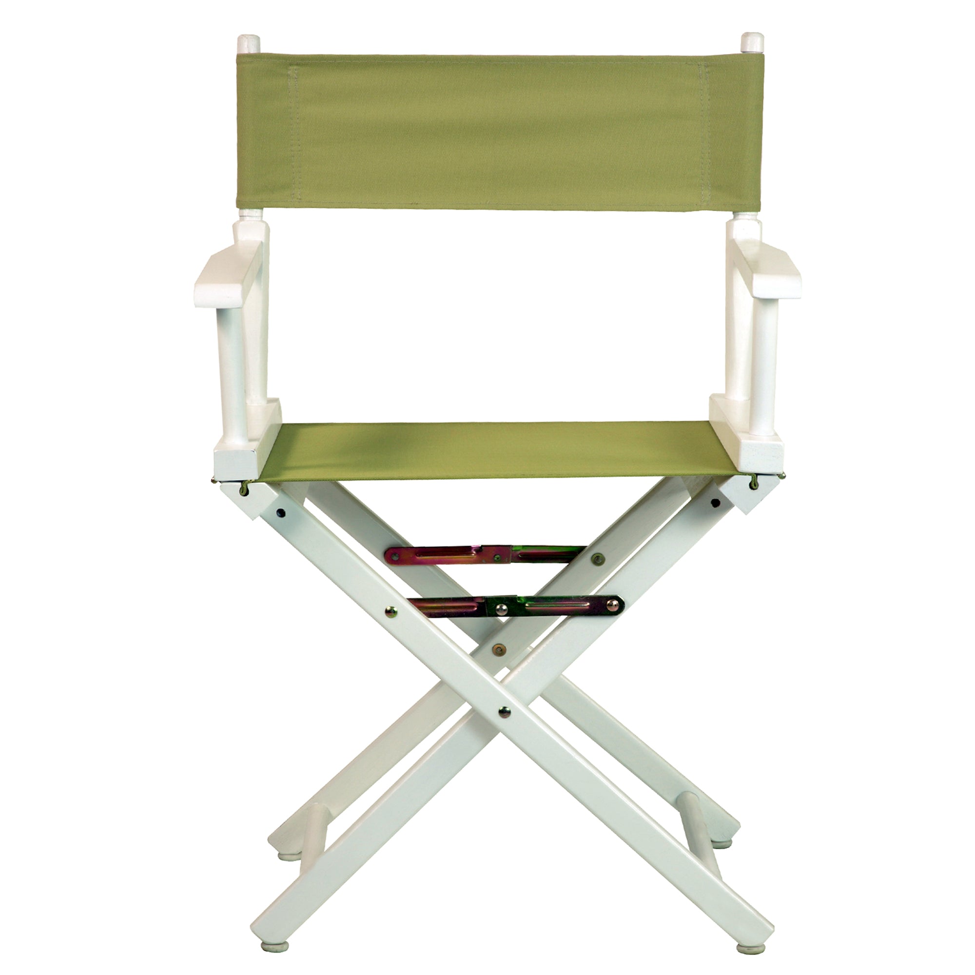 18' Director'S Chair White Frame-Olive Canvas