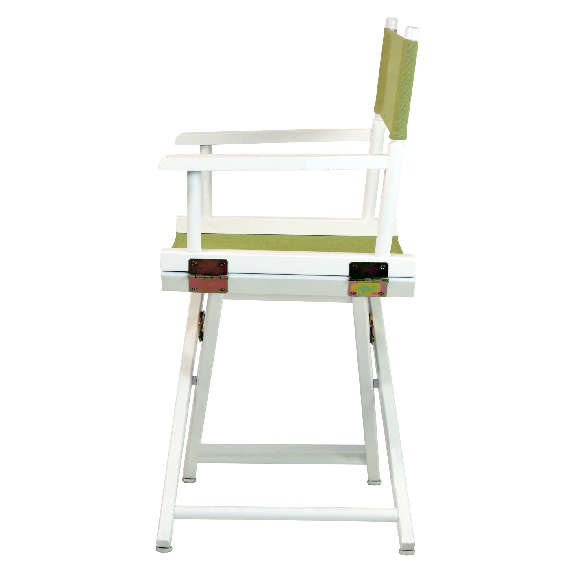 18' Director'S Chair White Frame-Olive Canvas