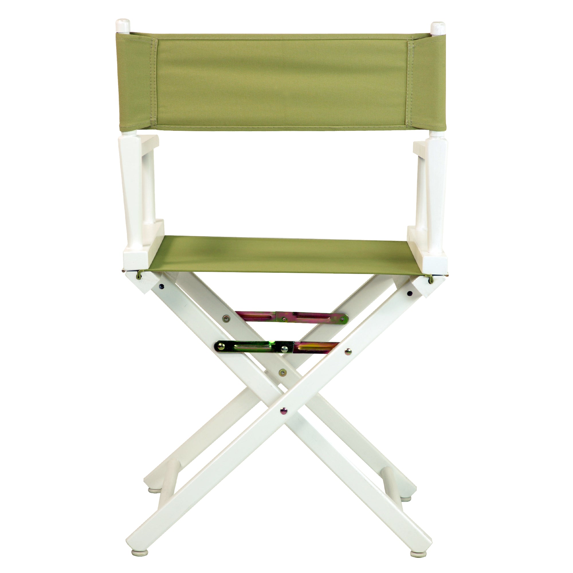 18' Director'S Chair White Frame-Olive Canvas