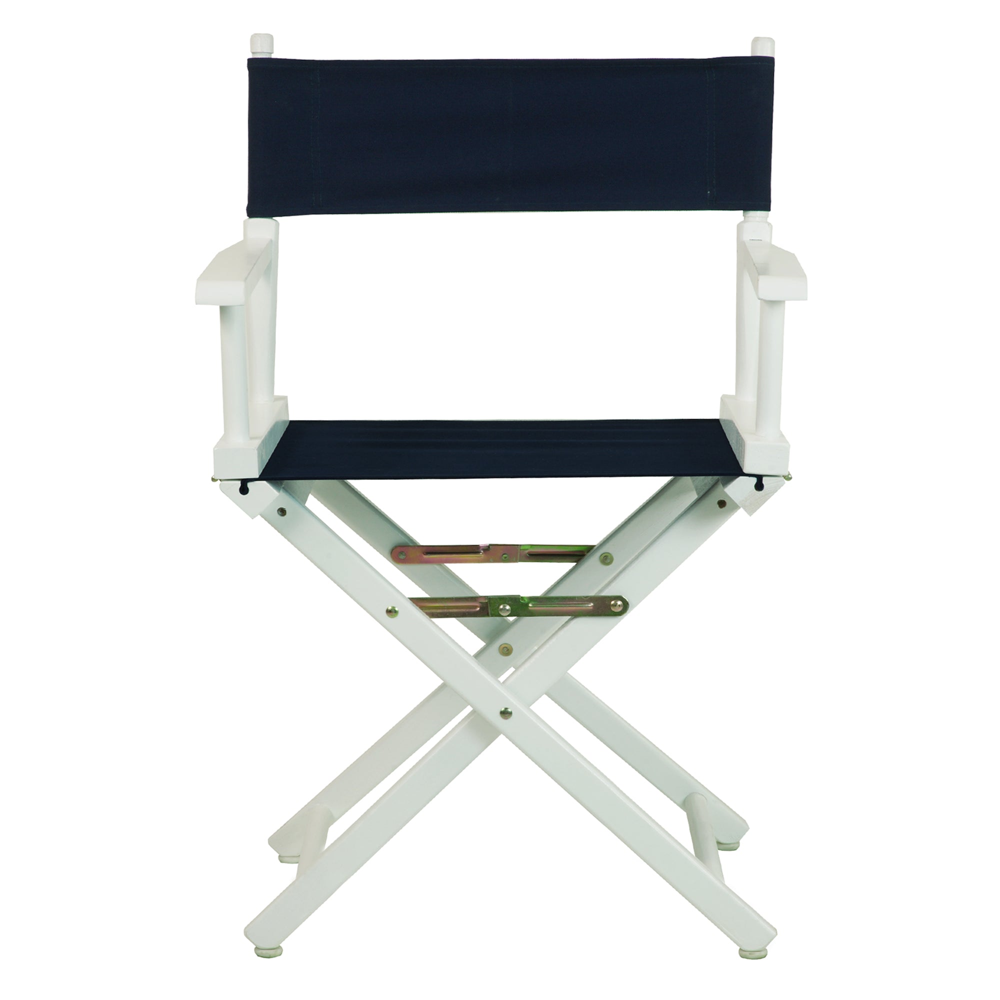 18' Director'S Chair White Frame-Navy Blue Canvas