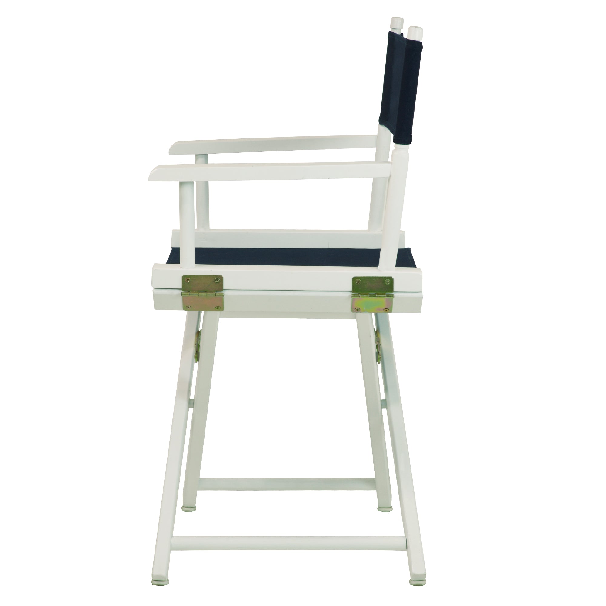 18' Director'S Chair White Frame-Navy Blue Canvas