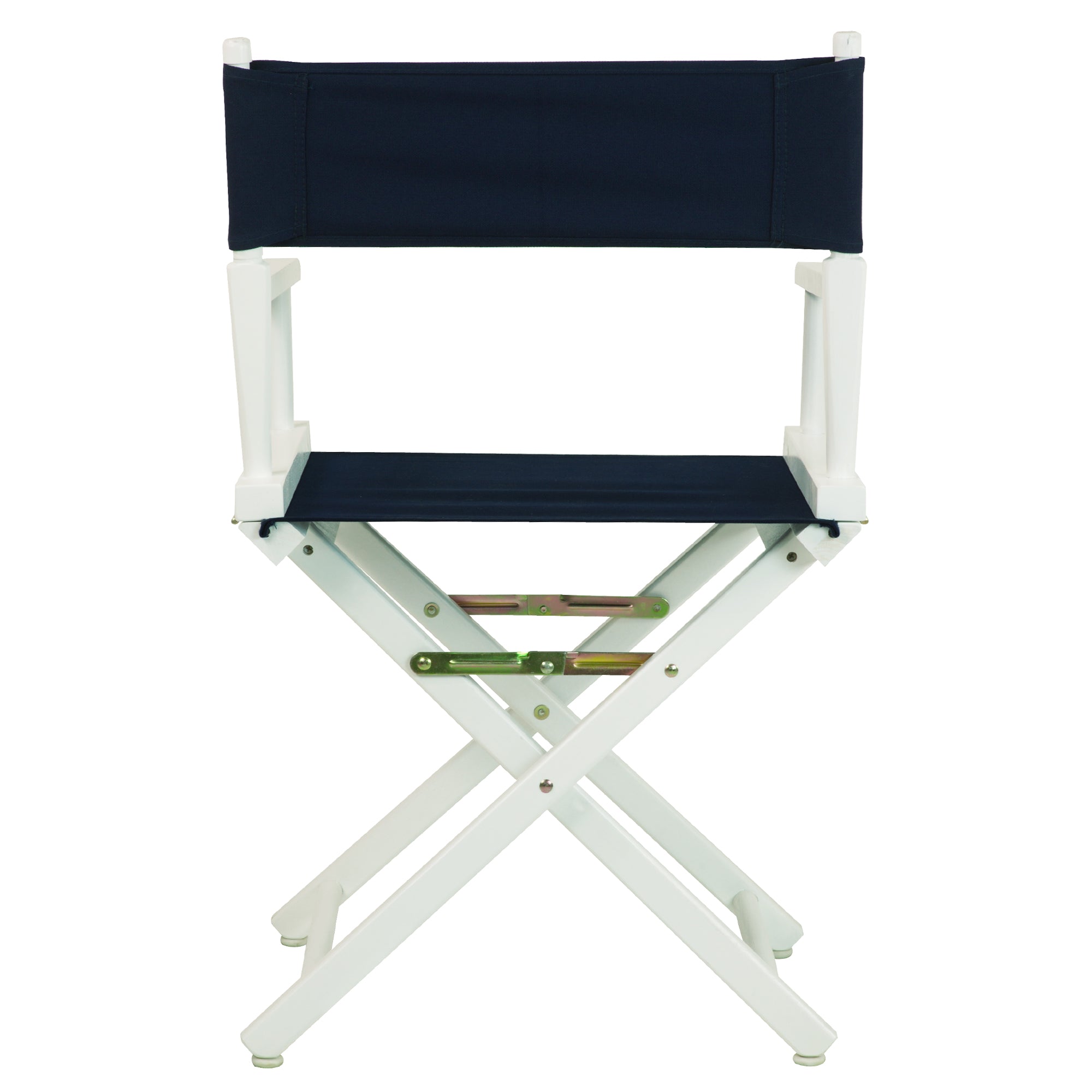 18' Director'S Chair White Frame-Navy Blue Canvas