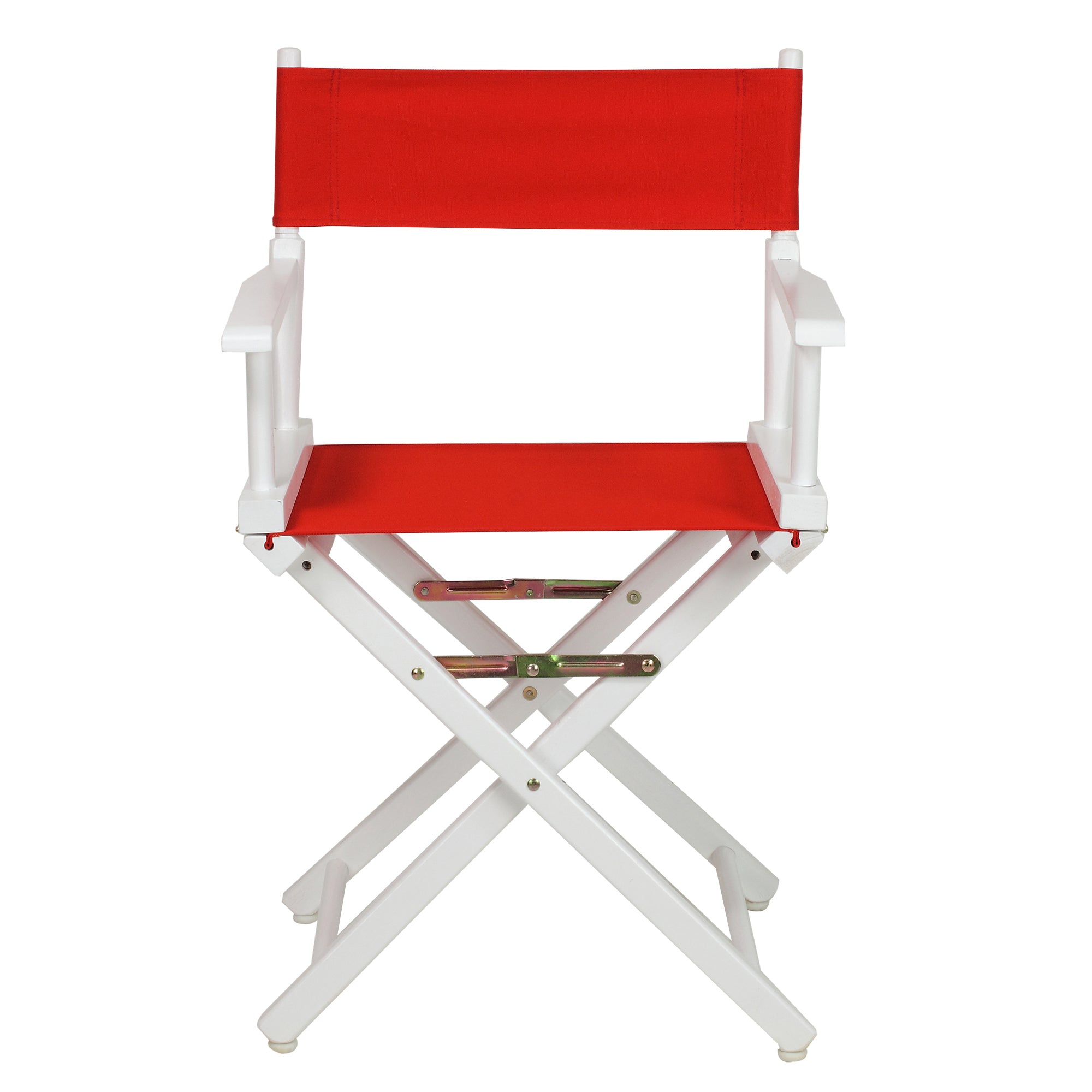 18' Director'S Chair White Frame-Red Canvas