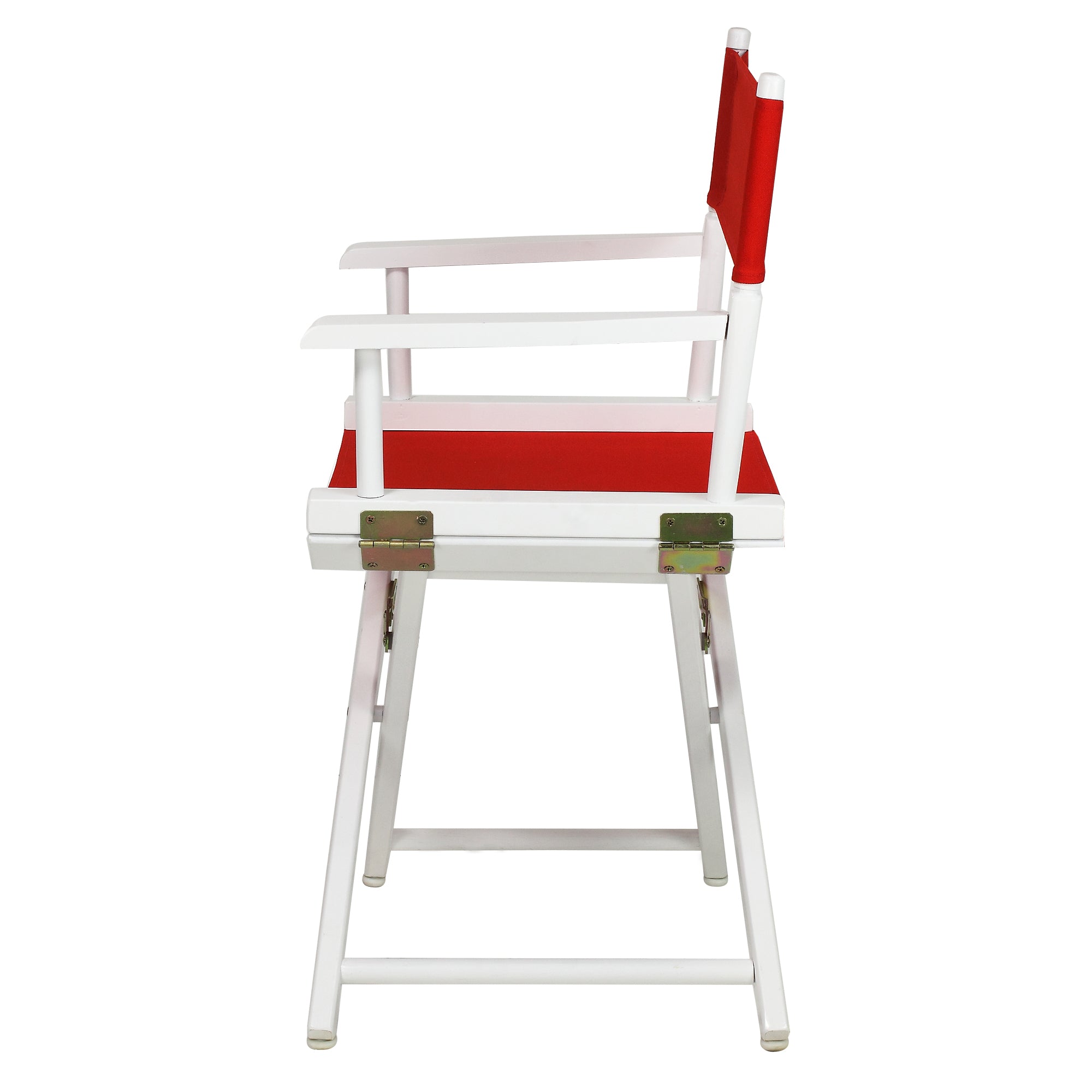 18' Director'S Chair White Frame-Red Canvas