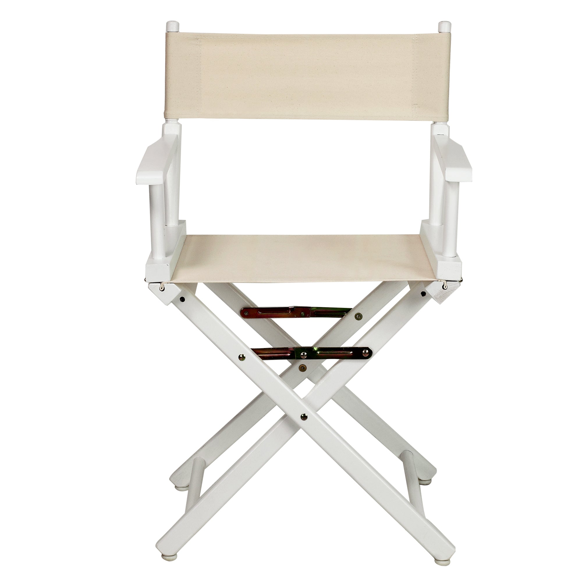 18' Director'S Chair White Frame-Natural/Wheat Canvas