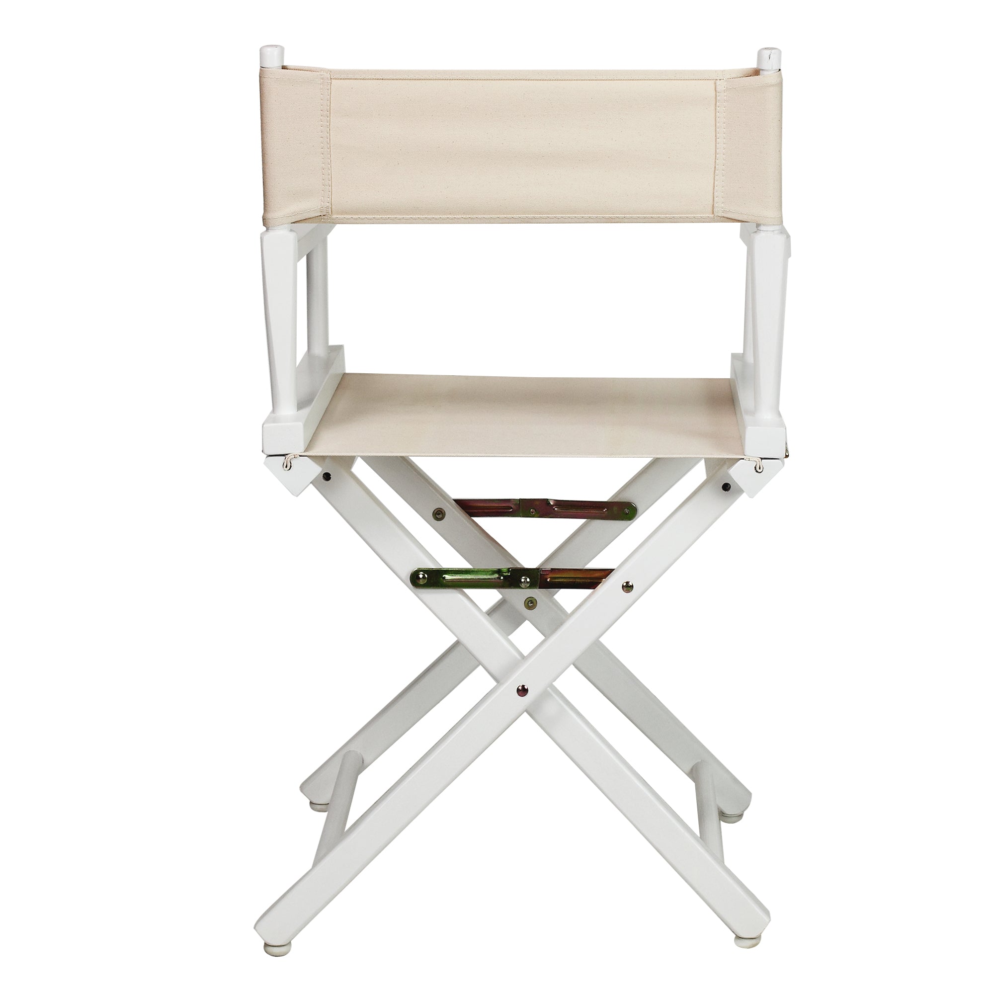 18' Director'S Chair White Frame-Natural/Wheat Canvas