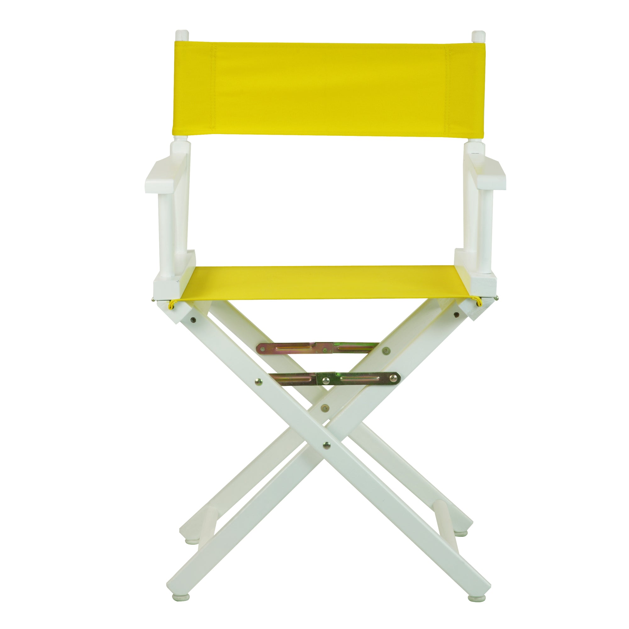 18' Director'S Chair White Frame-Yellow Canvas