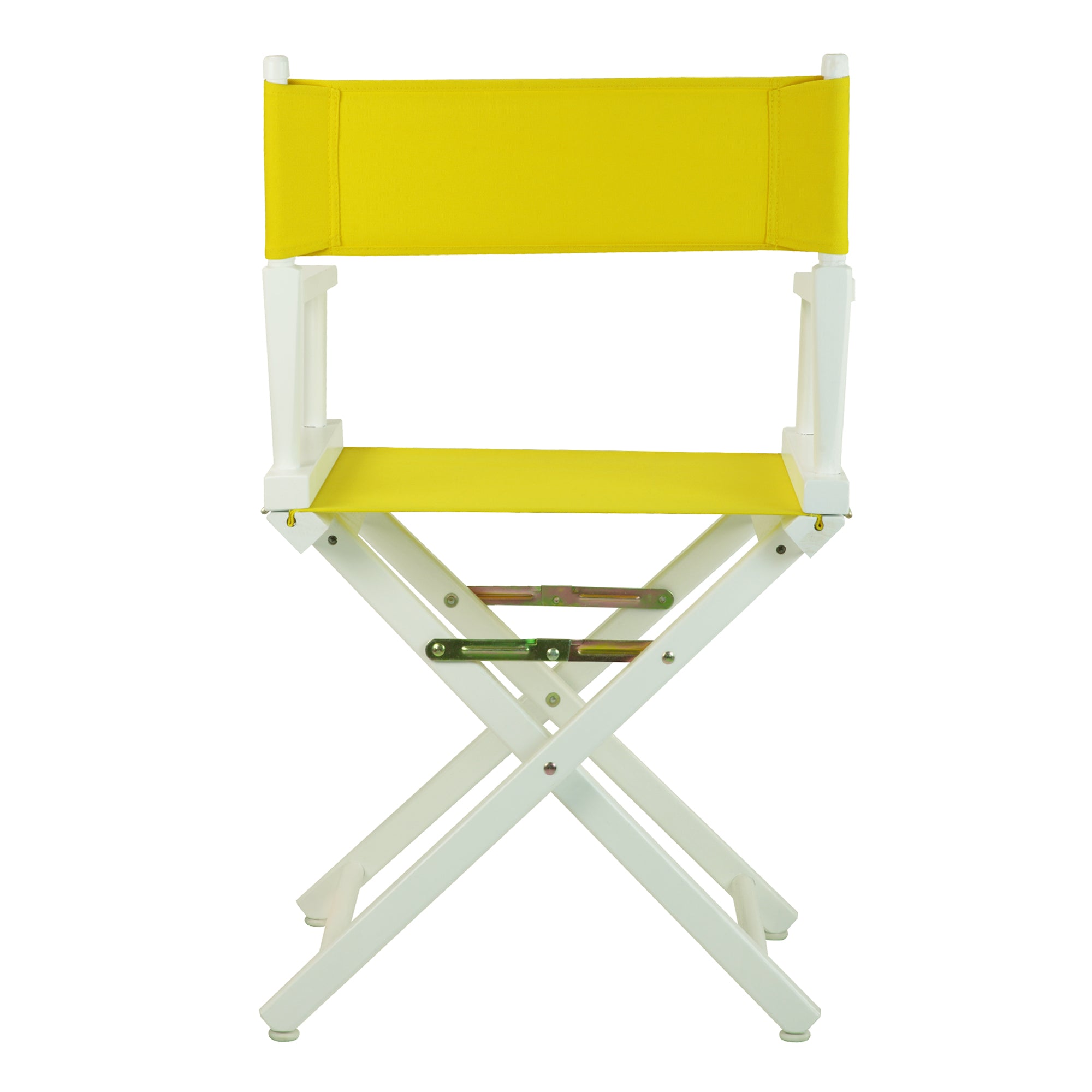18' Director'S Chair White Frame-Yellow Canvas