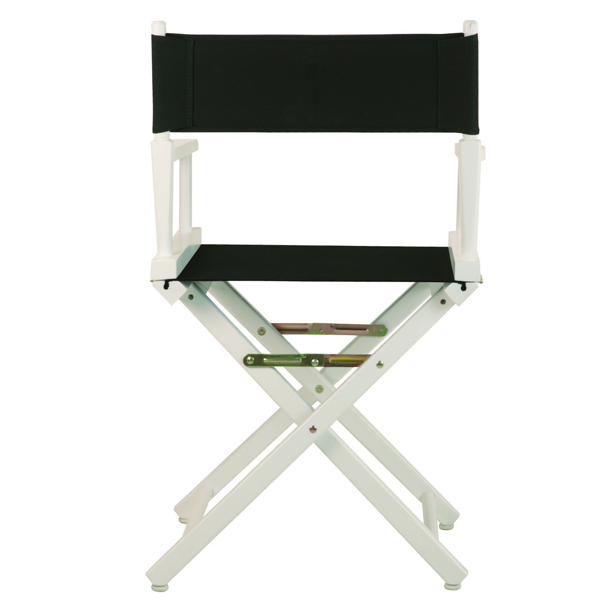 18' Director'S Chair White Frame-Black Canvas