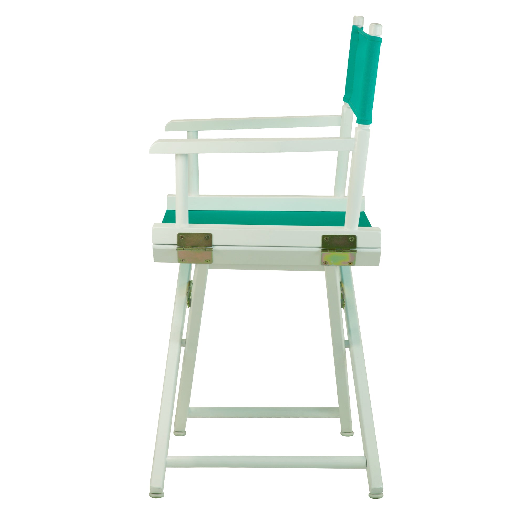 18' Director'S Chair White Frame-Teal Canvas