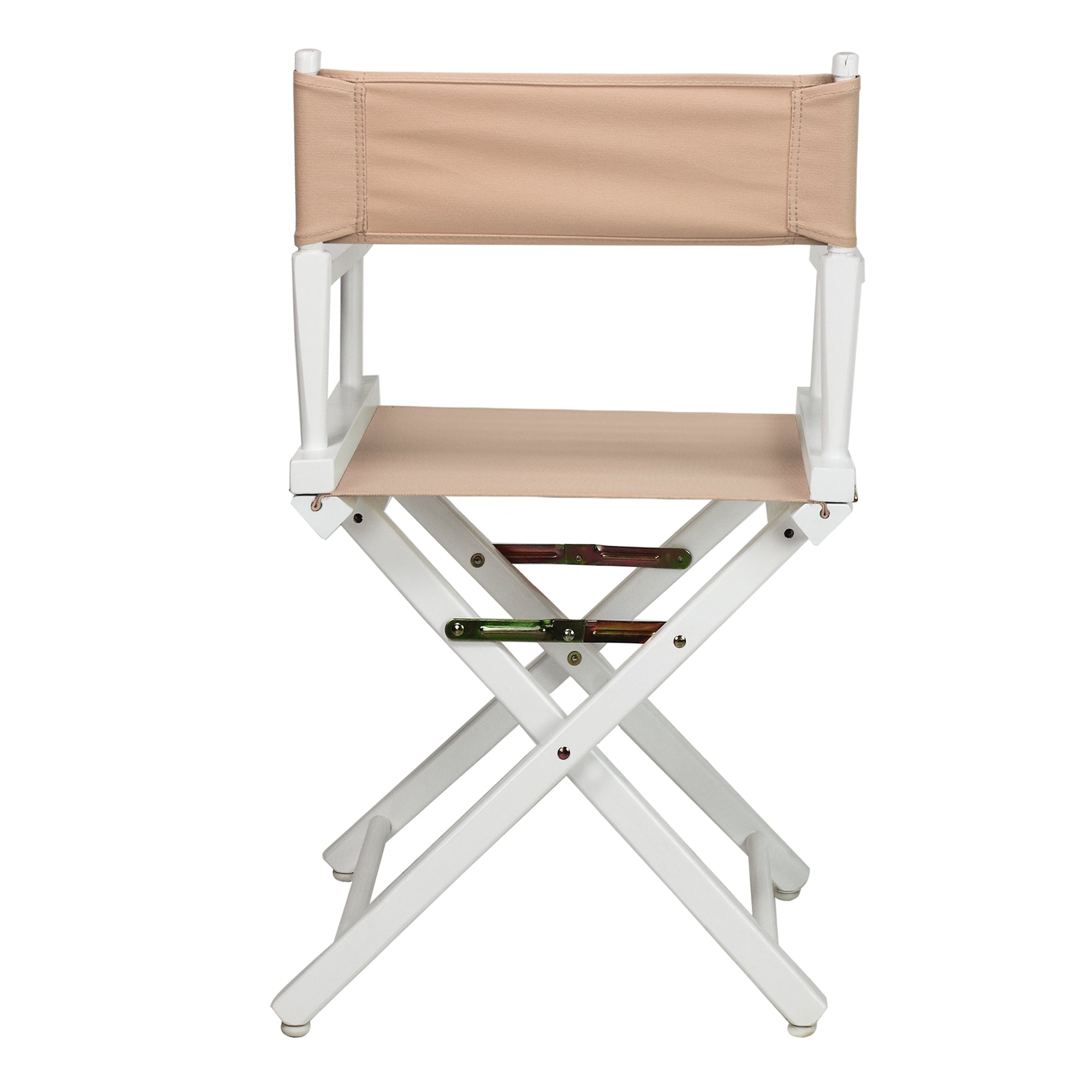 18' Director'S Chair White Frame-Tan Canvas