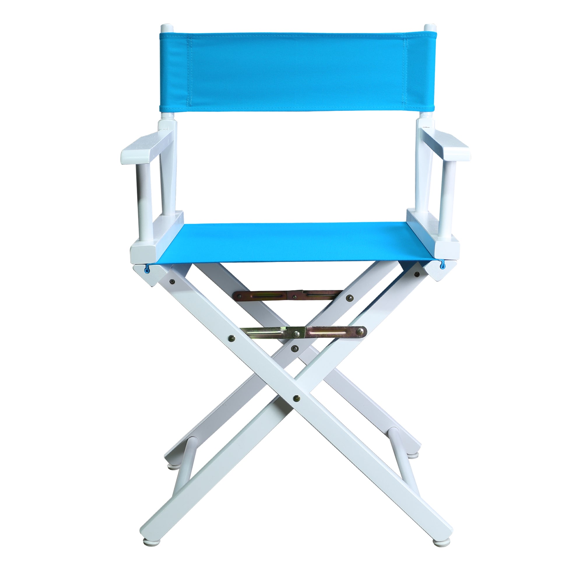 18' Director'S Chair White Frame-Turquoise Canvas