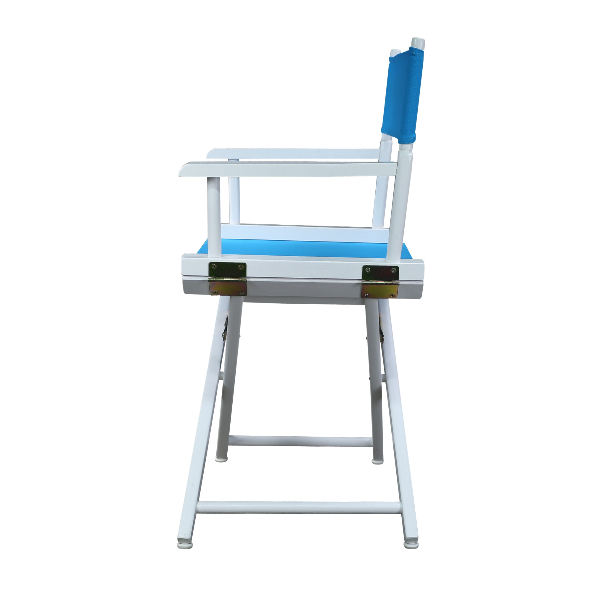 18' Director'S Chair White Frame-Turquoise Canvas
