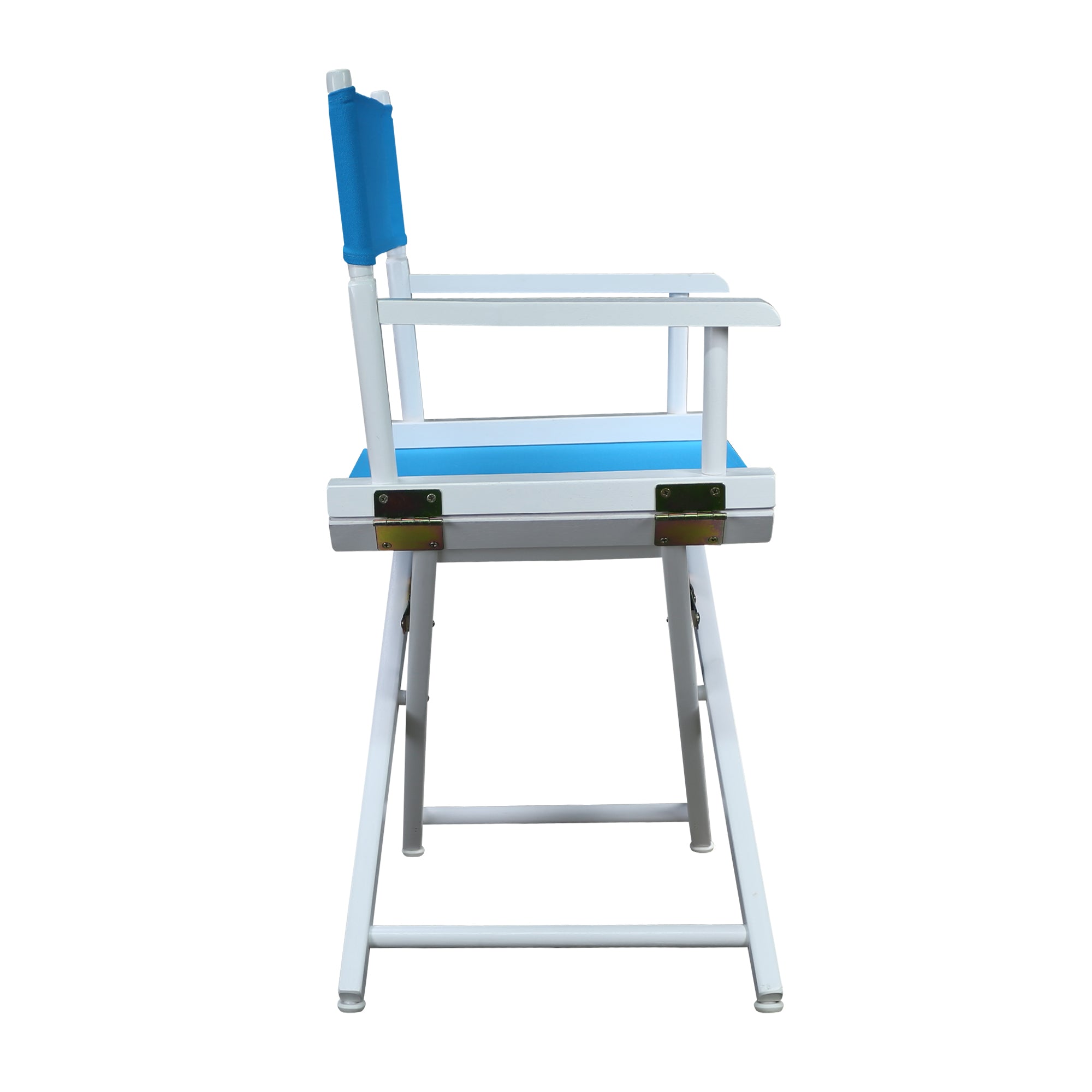 18' Director'S Chair White Frame-Turquoise Canvas