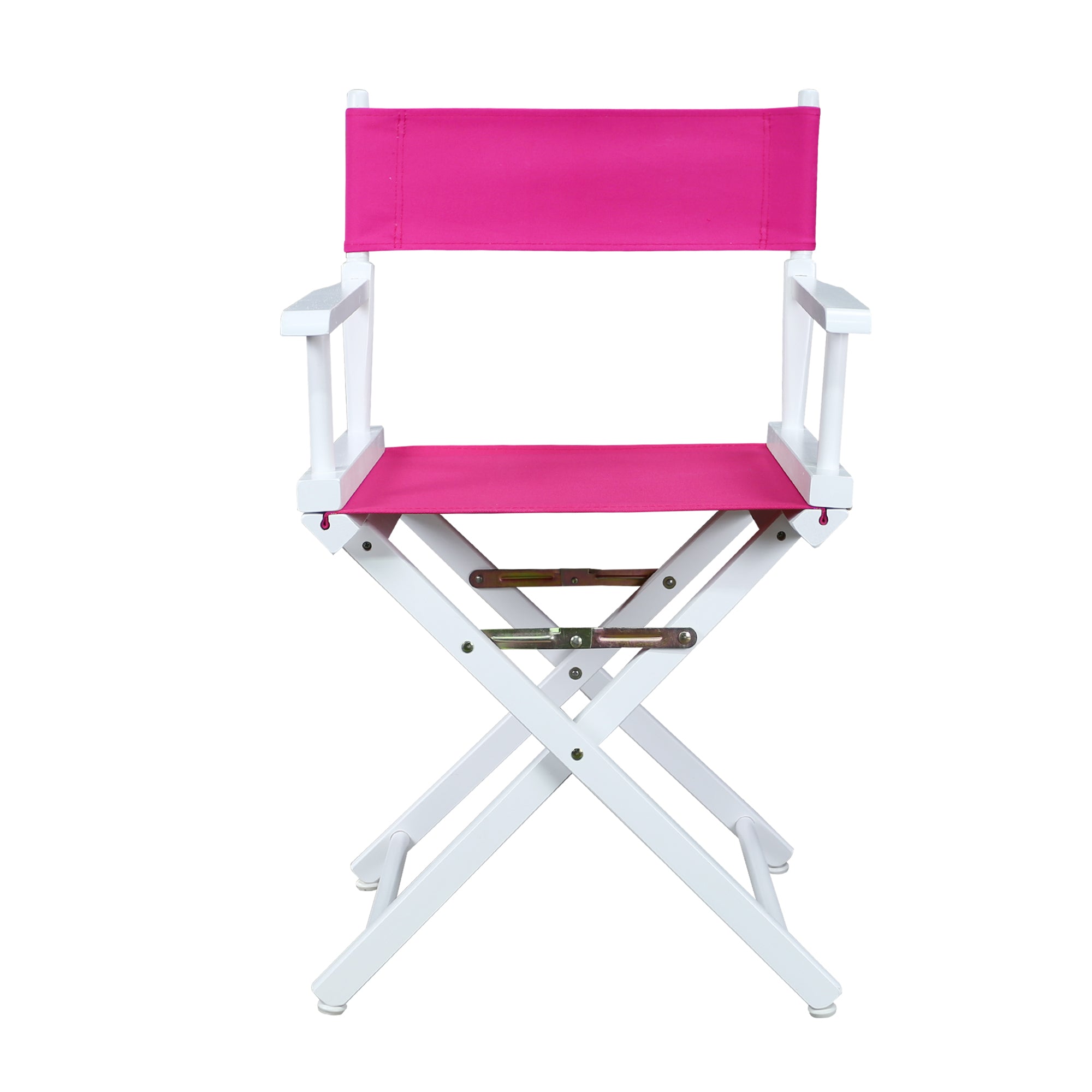 18' Director'S Chair White Frame-Magenta Canvas