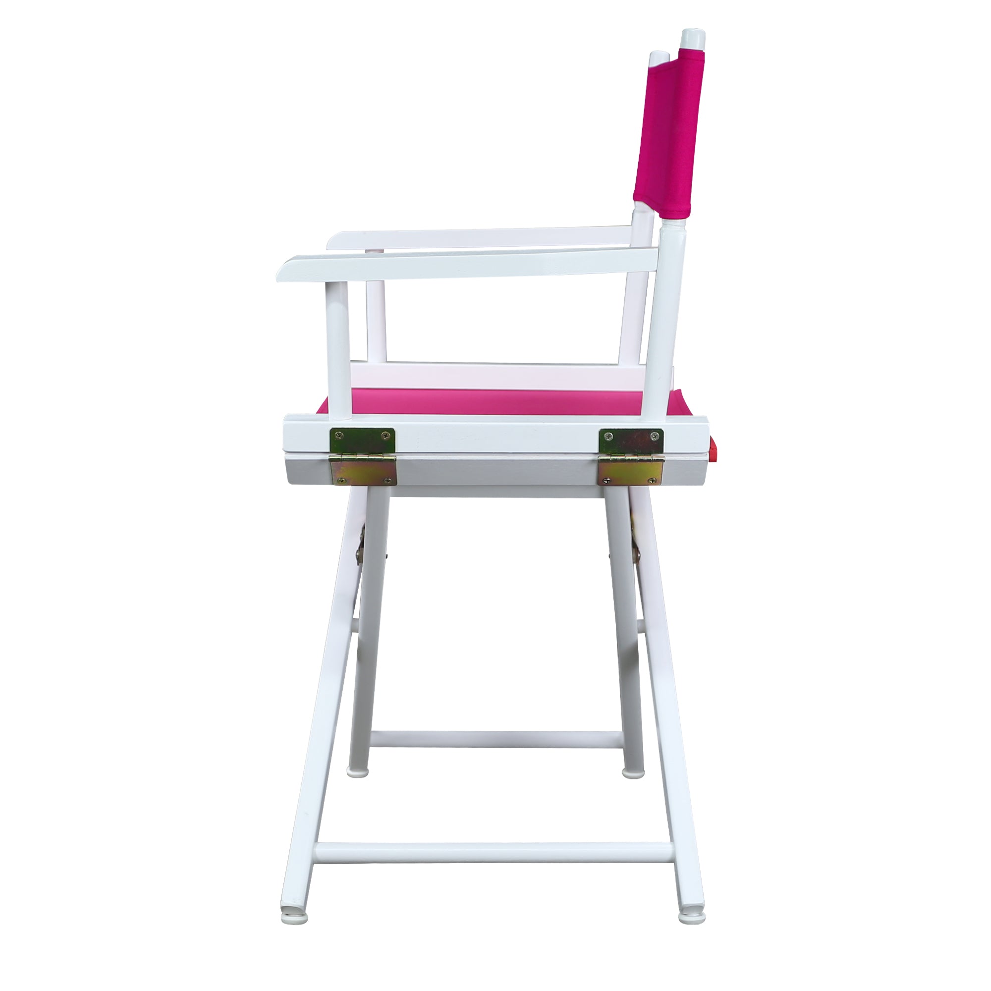 18' Director'S Chair White Frame-Magenta Canvas