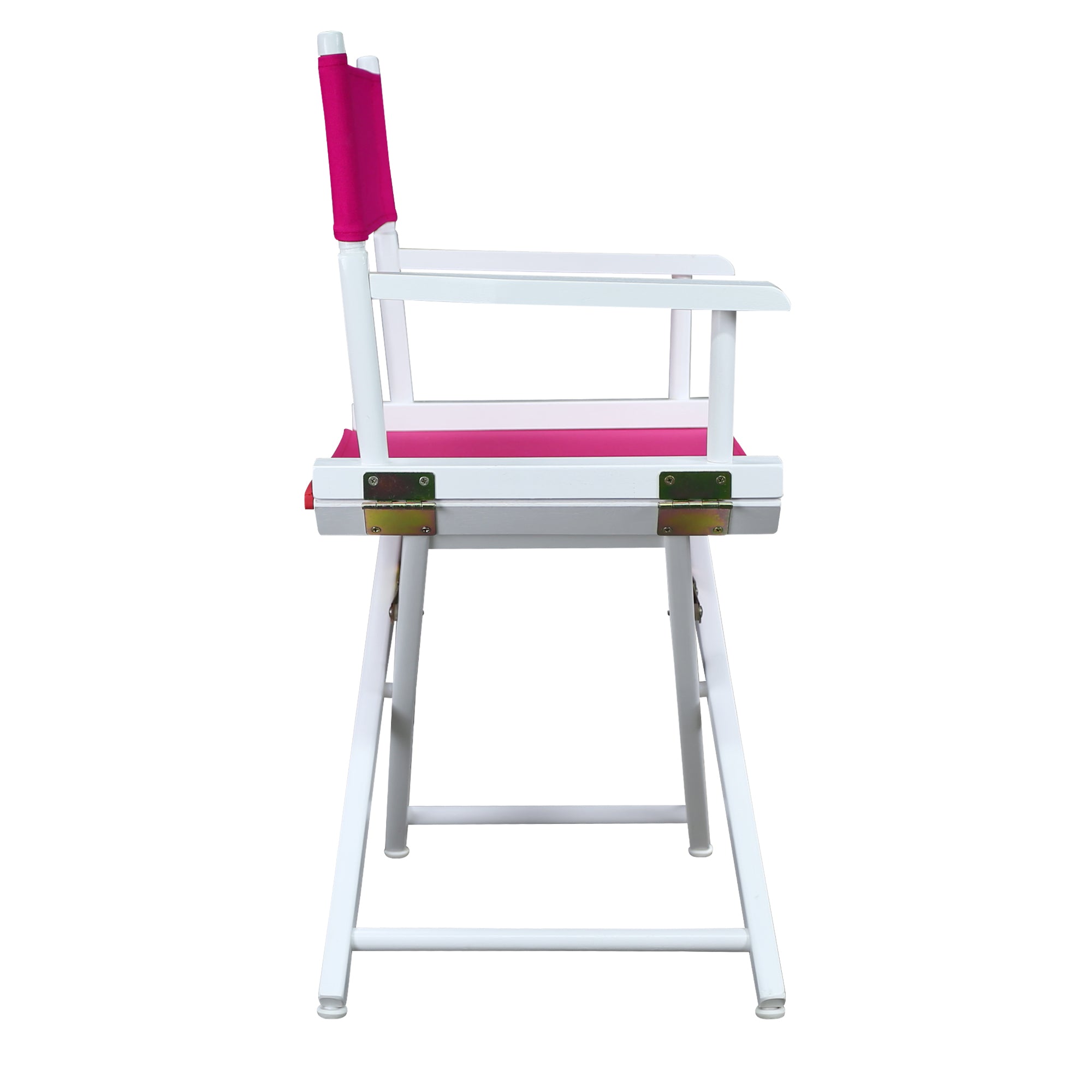 18' Director'S Chair White Frame-Magenta Canvas