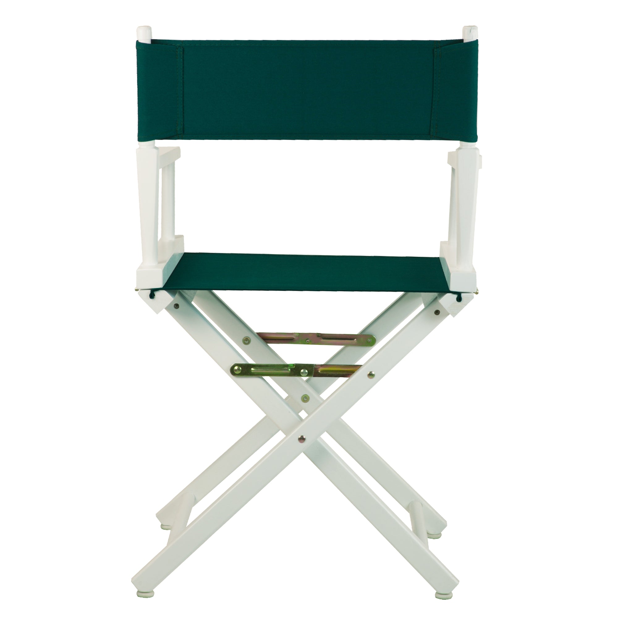 18' Director'S Chair White Frame-Hunter Green Canvas