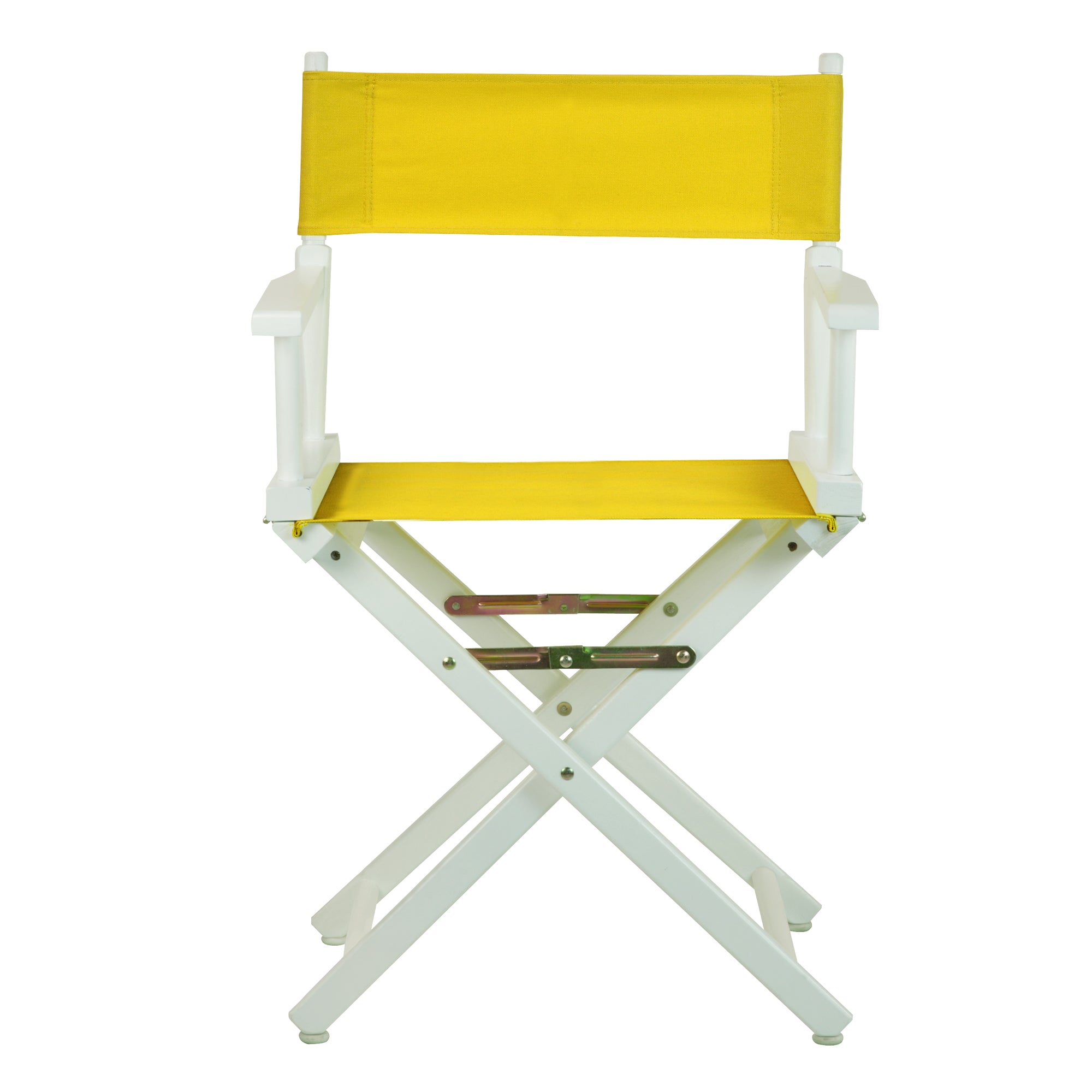 18' Director'S Chair White Frame-Gold Canvas