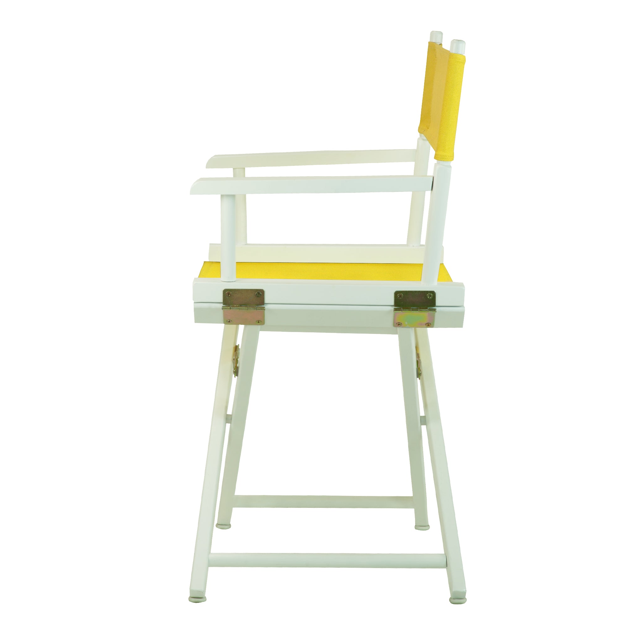 18' Director'S Chair White Frame-Gold Canvas