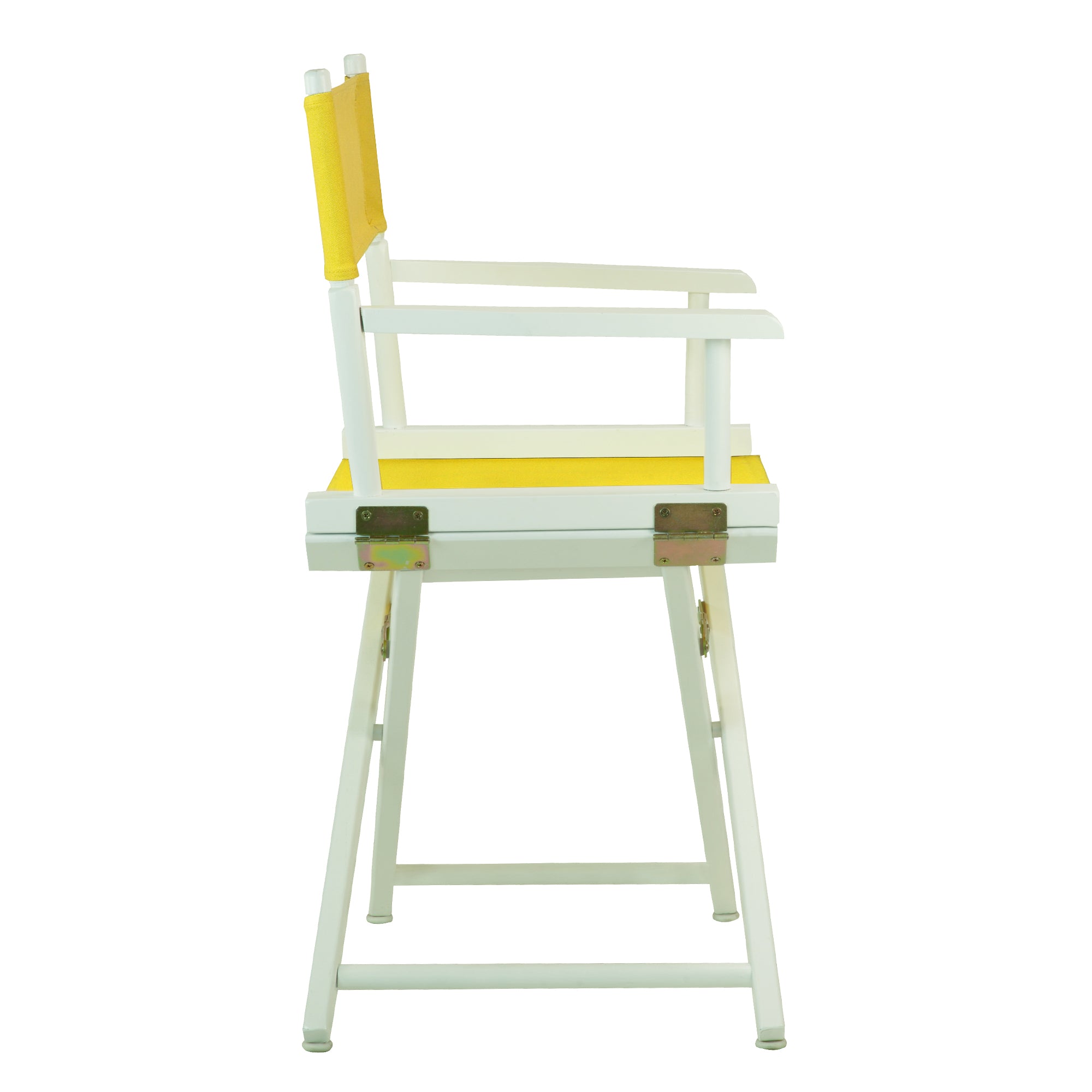 18' Director'S Chair White Frame-Gold Canvas